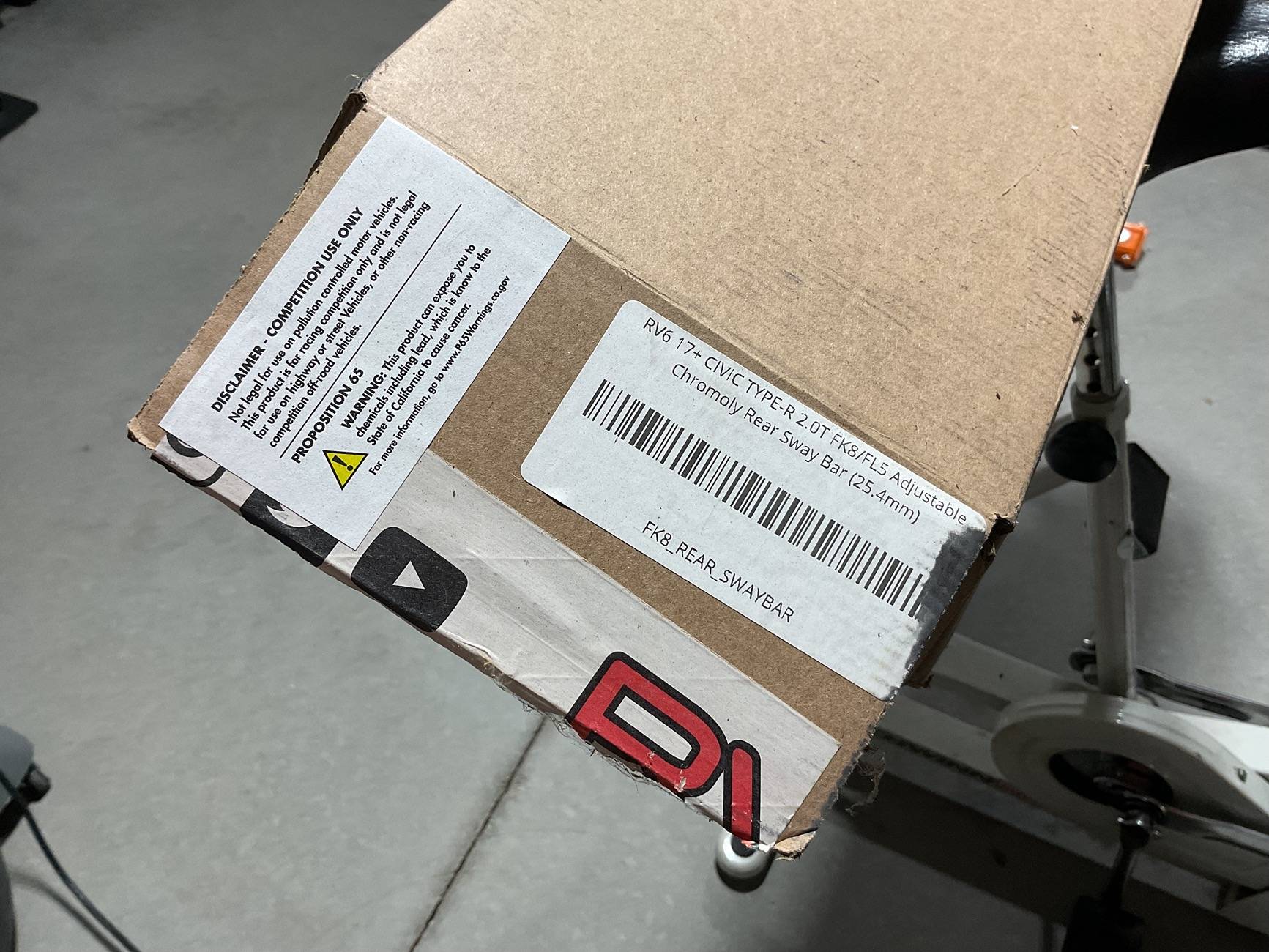 11th Gen Honda Civic Sold: RV6 Rear Sway Bar, BNIB IMG_0187