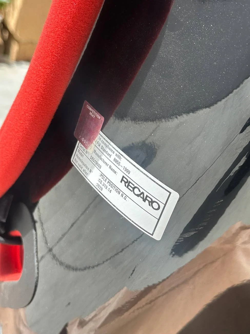 11th Gen Honda Civic SOLD: Recaro Pole Position w/ Bolster Protector IMG_0850