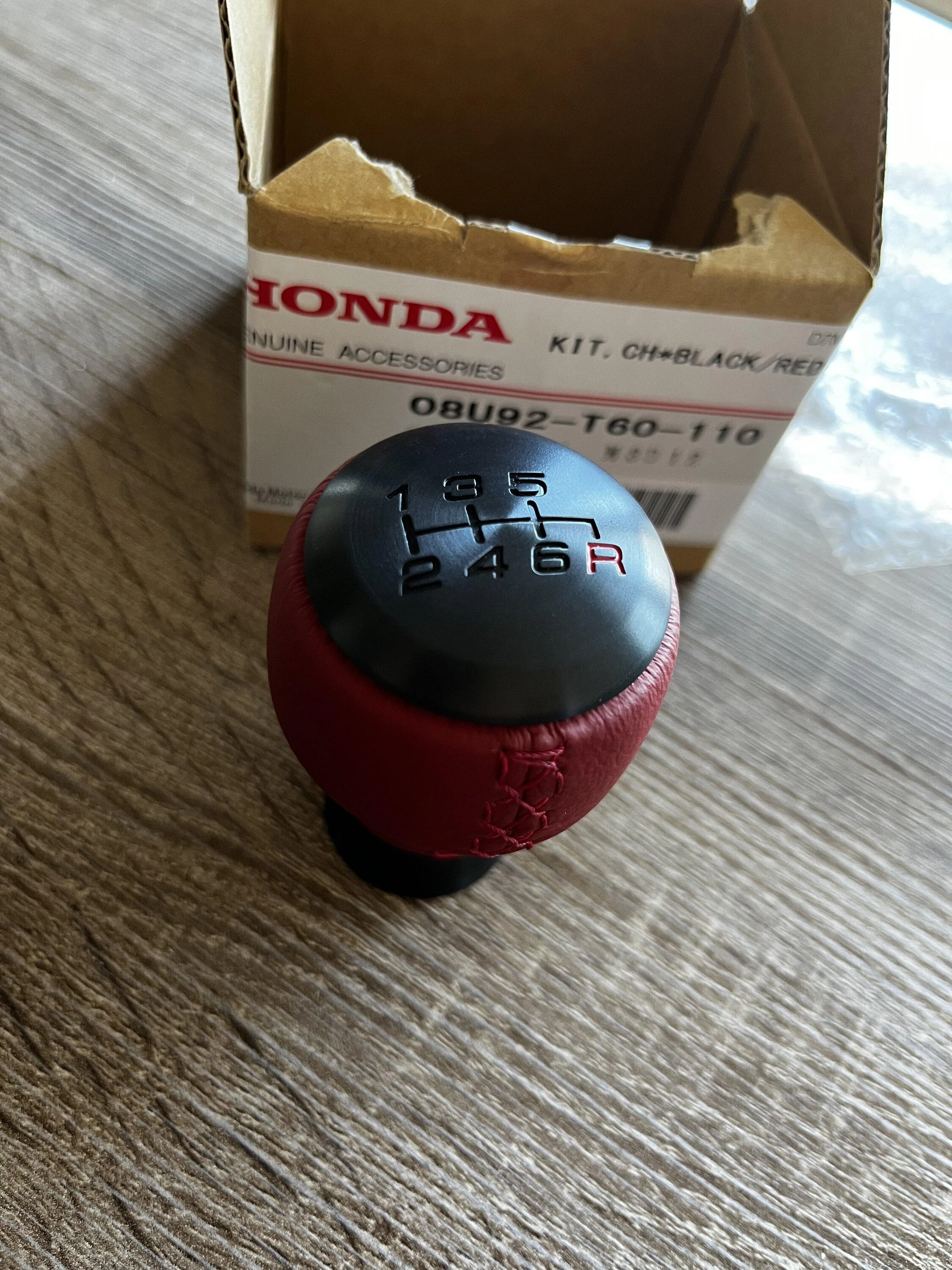 11th Gen Honda Civic Black/Red Type R weighted shift knob ($165) IMG_1158