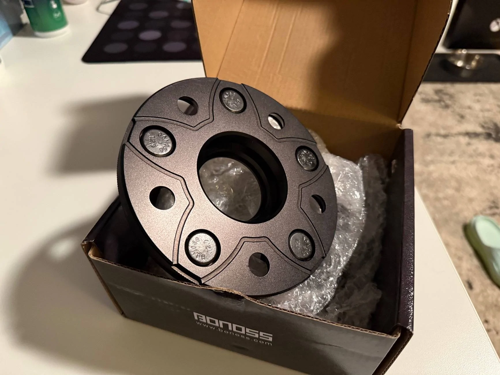 11th Gen Honda Civic BONOSS Forged Active Cooling Hubcentric Wheel Spacers PCD5x120 BNIB IMG_1212