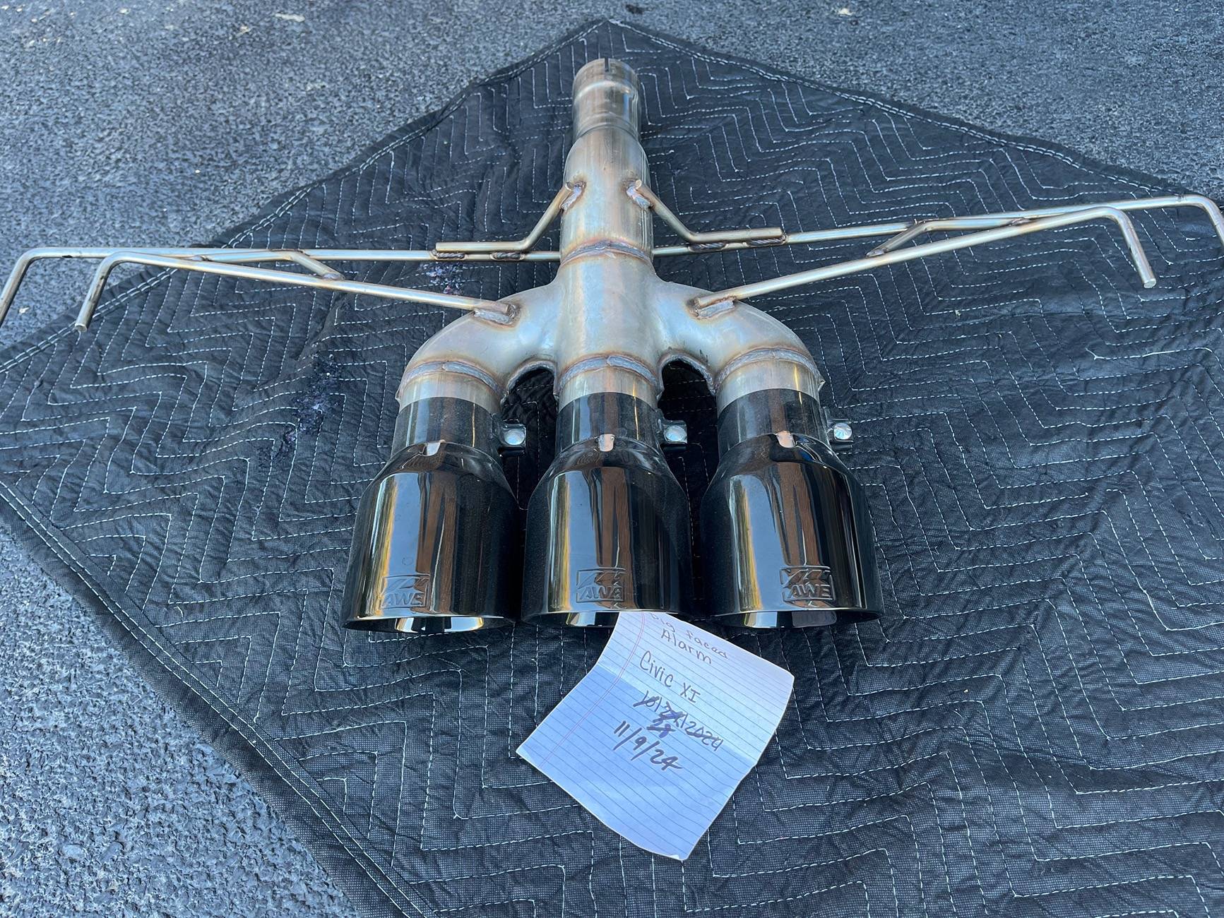 11th Gen Honda Civic FL5 Awe Track Exhaust Black Diamond Tips | $400 Local Pickup IMG_1566