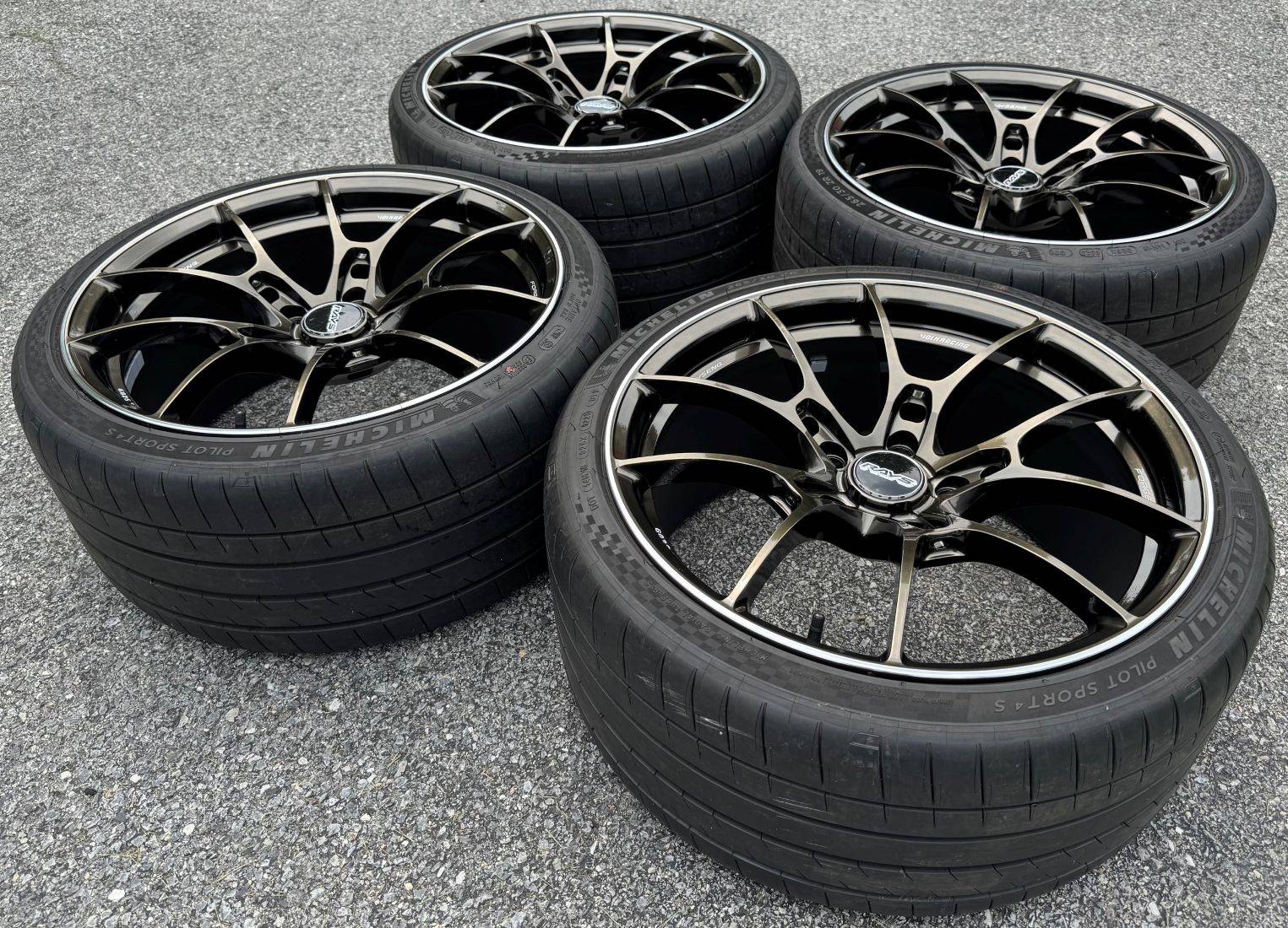 11th Gen Honda Civic Rays Volk Racing G025 installed on FL5 IMG_1745