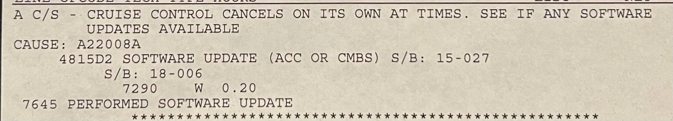 11th Gen Honda Civic Cruise Control Issues IMG_1799