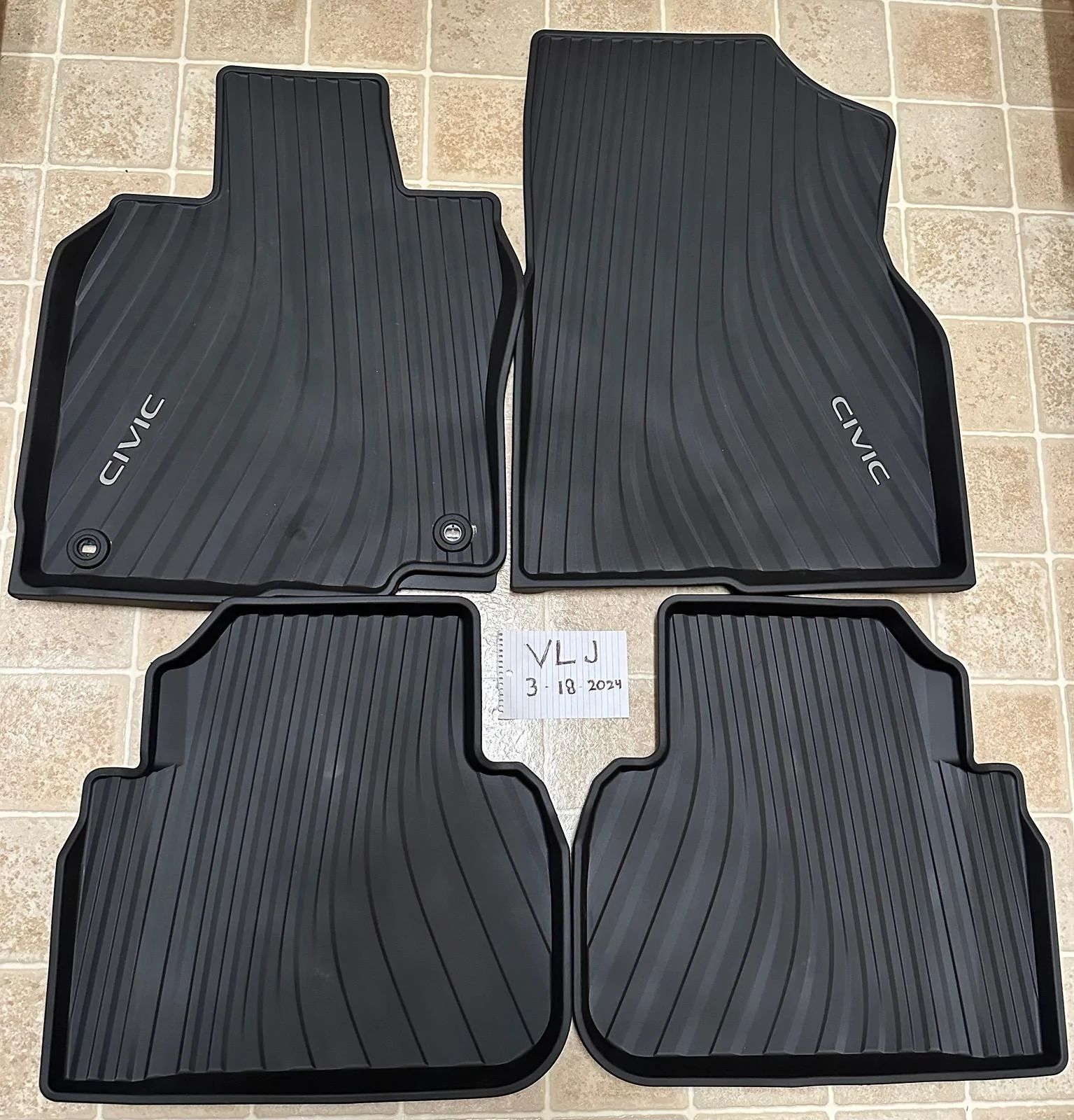 11th Gen Honda Civic FL5 All-Season Floor Mats (Full Set-New) IMG_1869