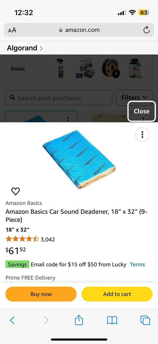 11th Gen Honda Civic Sound Deadening Project IMG_2042