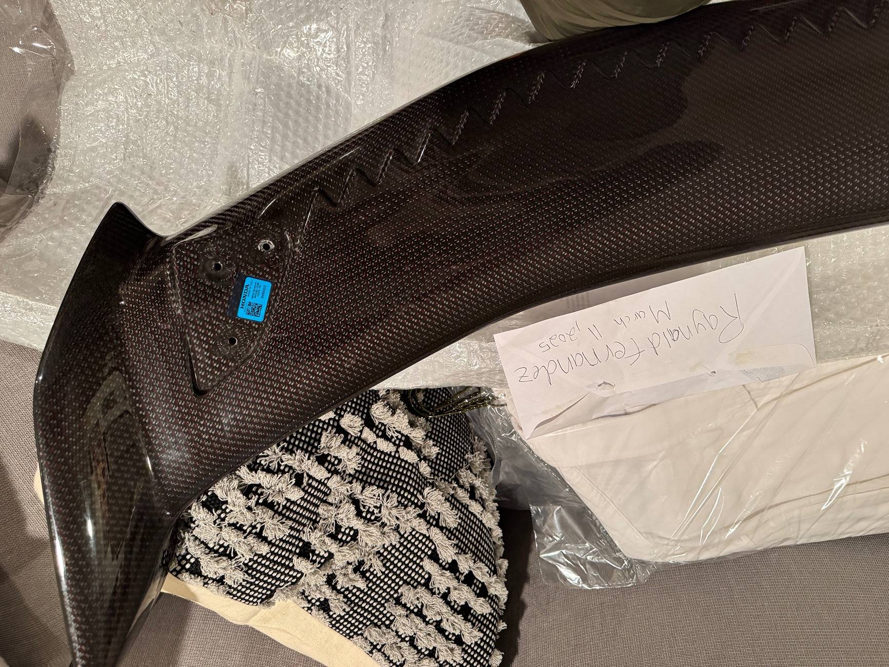 11th Gen Honda Civic OEM Carbon fiber wing IMG_2058