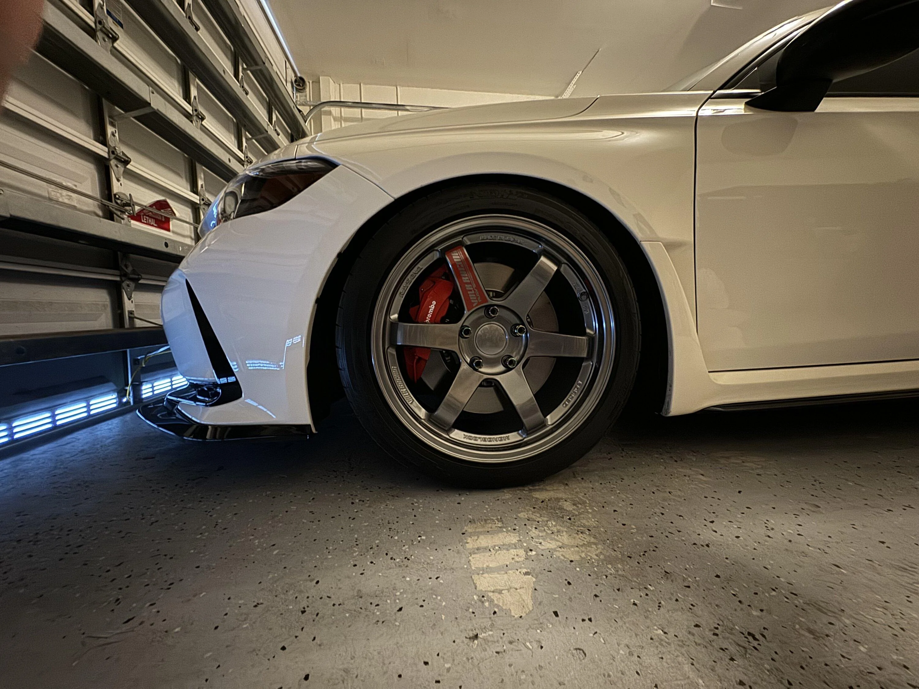 11th Gen Honda Civic Formula Silver TE37SL 18X9.5+38 With (Volk Center Caps & Adapters) IMG_2103