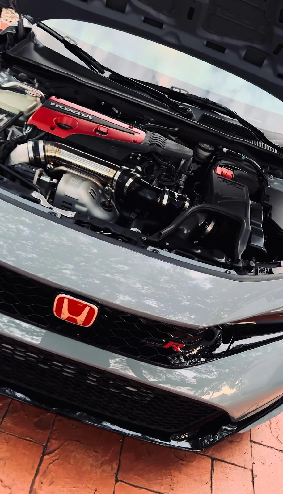 11th Gen Honda Civic FL5 PRL HVI Intake Installed IMG_2320