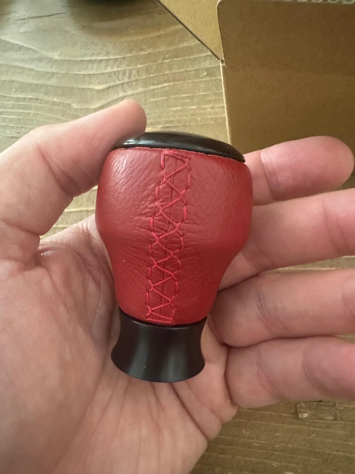11th Gen Honda Civic Genuine Honda FL5 Leather Shift Knob IMG_2323