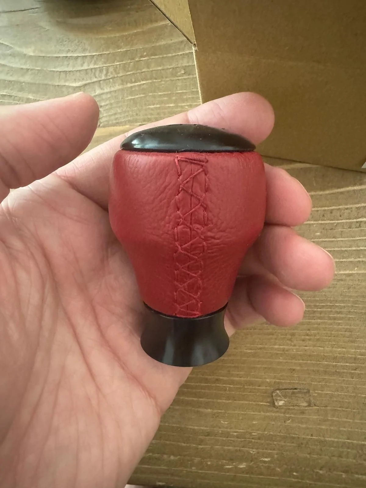 11th Gen Honda Civic Genuine Honda FL5 Leather Shift Knob IMG_2324