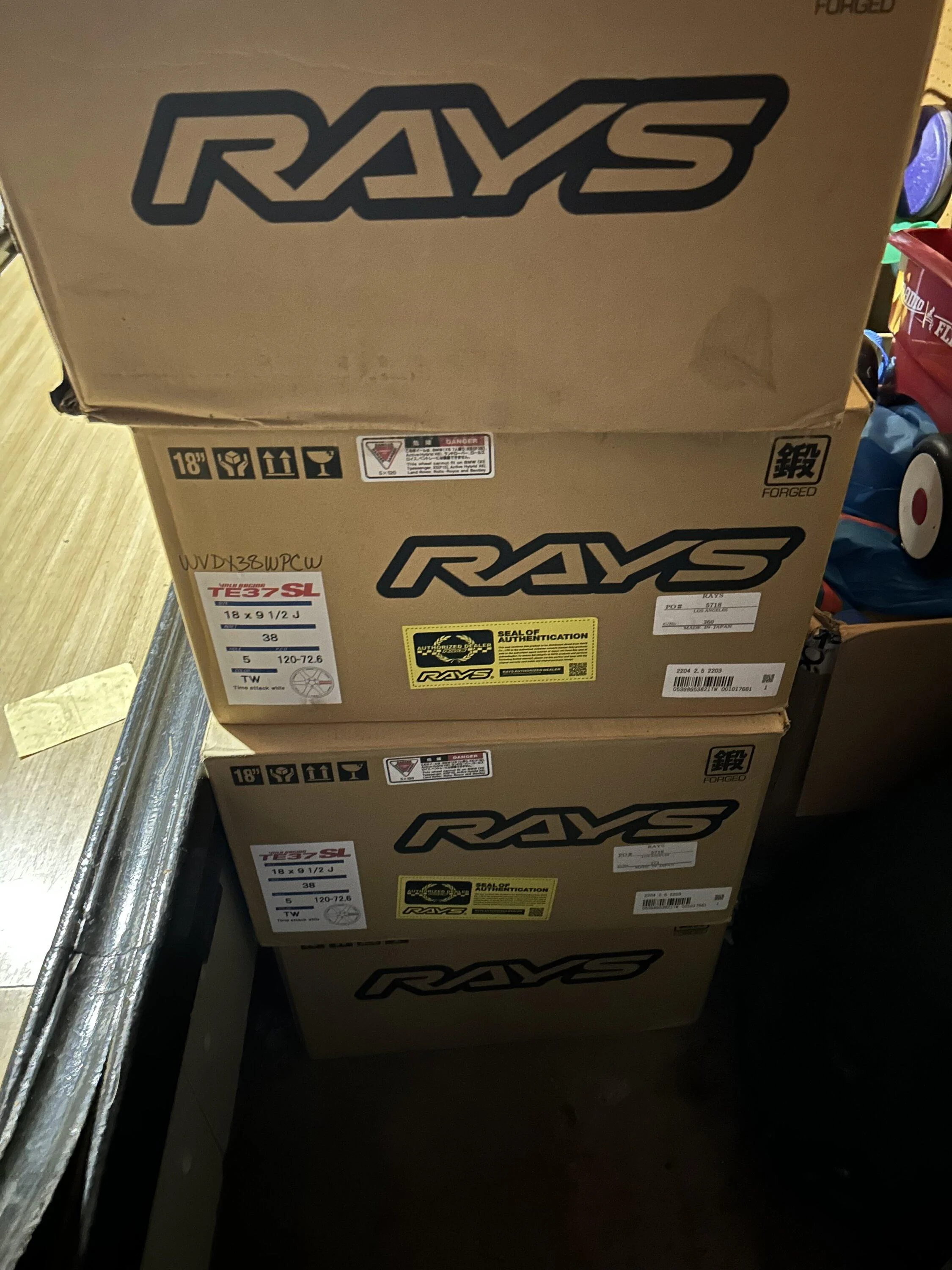 11th Gen Honda Civic TE-37 saga SL white 18” IMG_2374