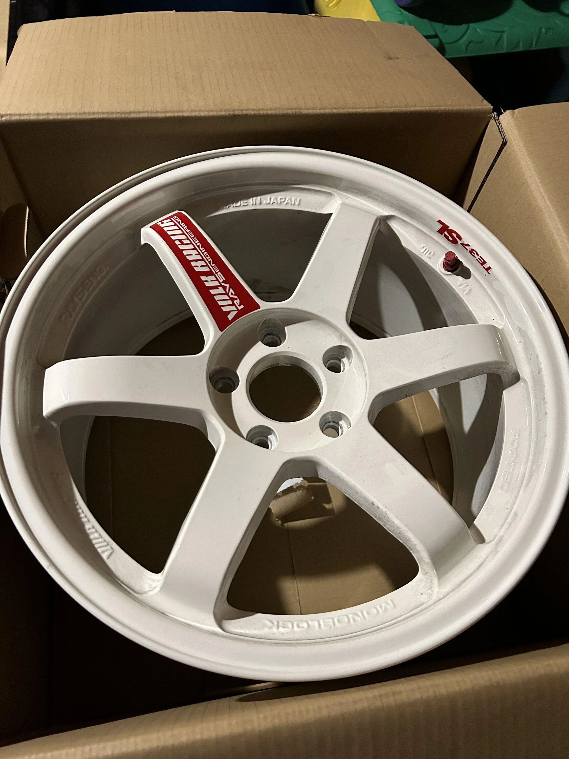 11th Gen Honda Civic TE-37 saga SL white 18” IMG_2375