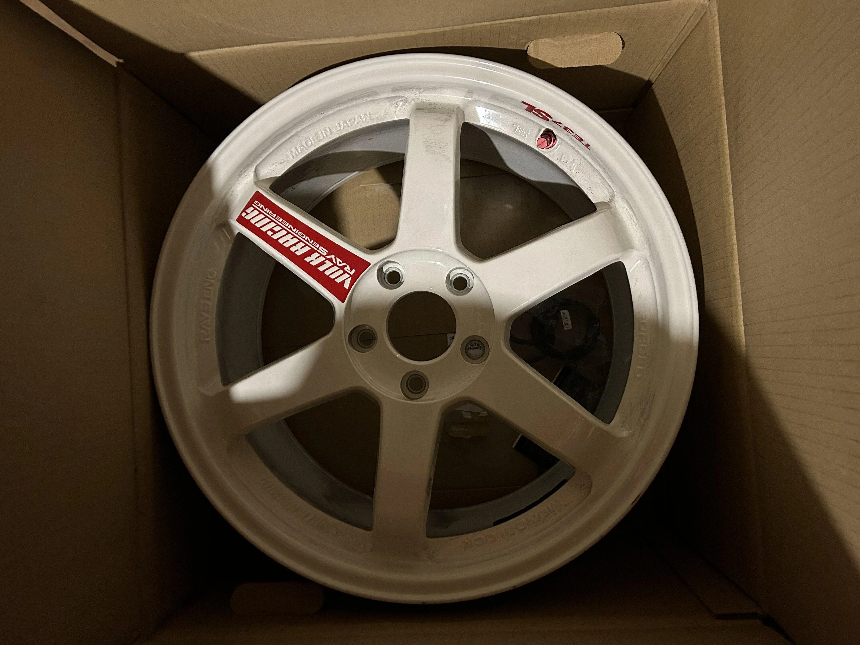 11th Gen Honda Civic TE-37 saga SL white 18” IMG_2378
