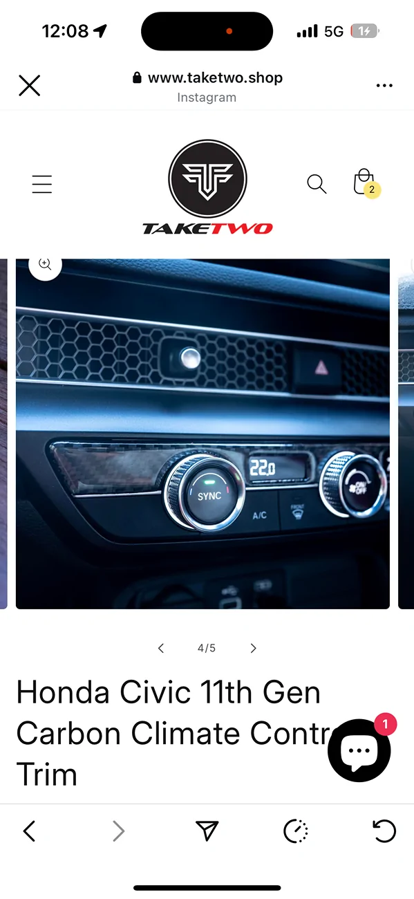 11th Gen Honda Civic AC screen problem IMG_2666