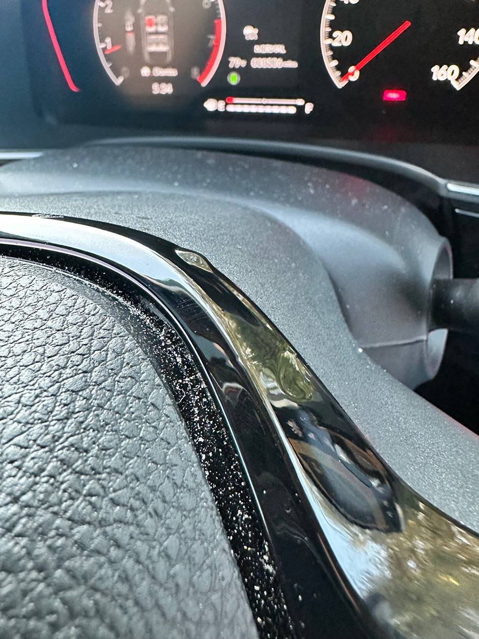 11th Gen Honda Civic Plastic Trim Around Steering Wheel Deformed IMG_2858