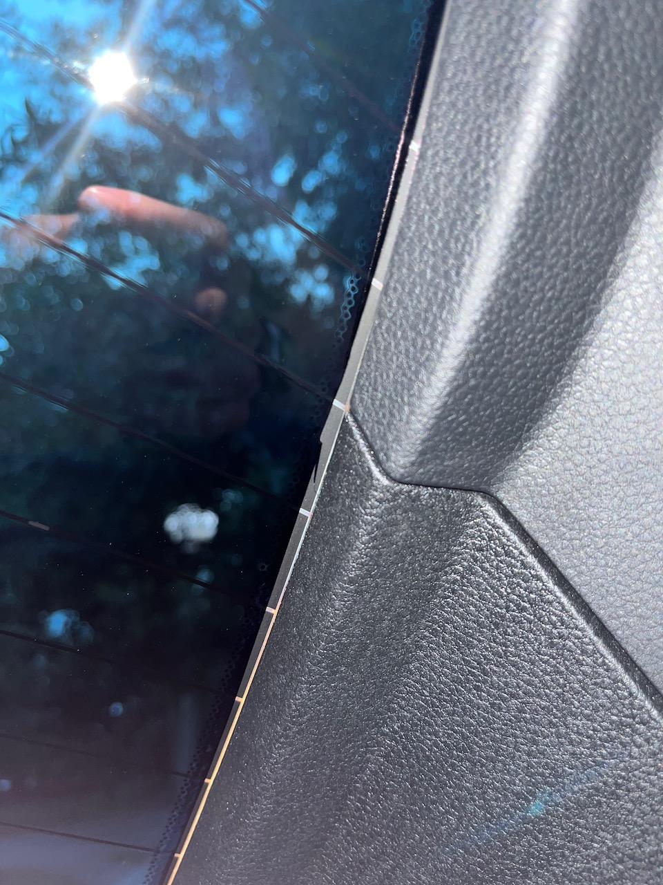 11th Gen Honda Civic Damage and other issues with tint install, how would you react? IMG_2882