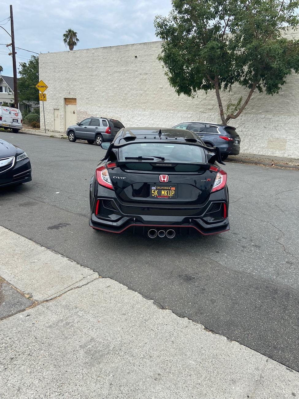 11th Gen Honda Civic FL5 Vanity Plate Hall of Fame IMG_2928