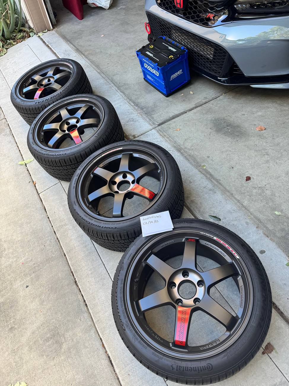 11th Gen Honda Civic FS - Volk Racing TE37SL Black Edition III Wheels (Set) - 18x9.5 / 5x120 / +39 IMG_3268