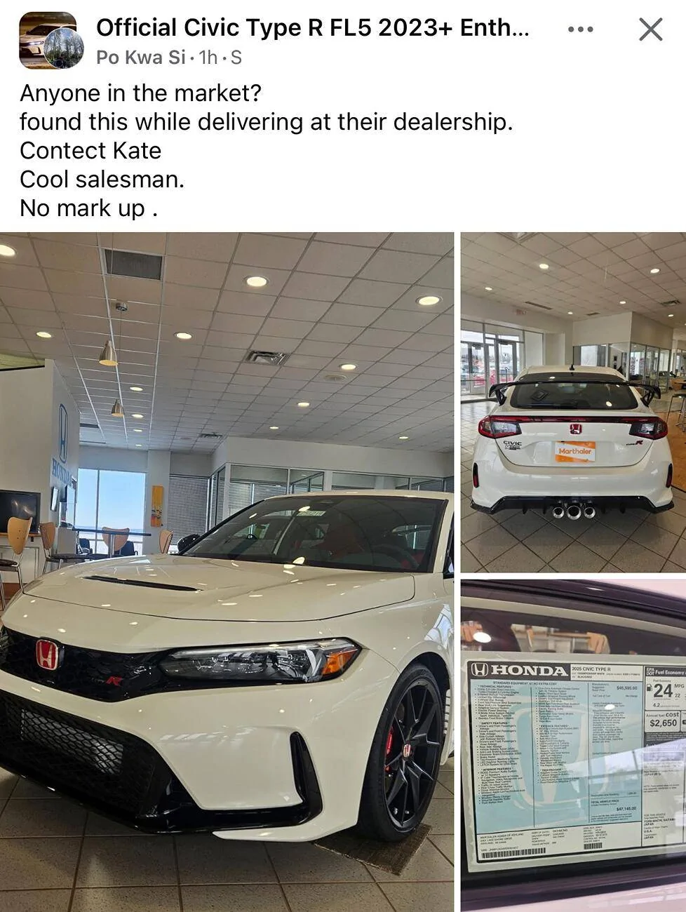 11th Gen Honda Civic Purchasing Type R out-of-state IMG_3384