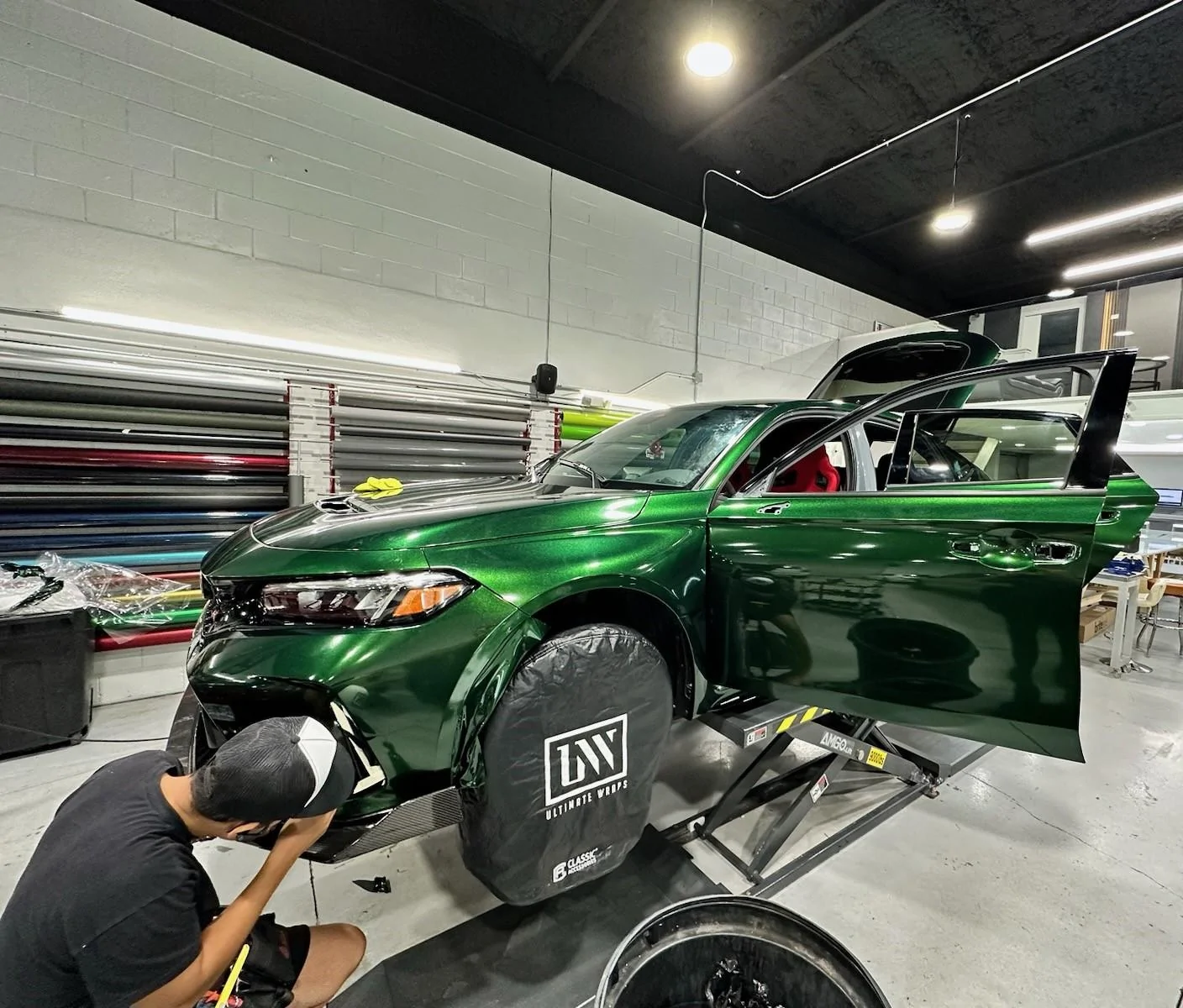 11th Gen Honda Civic Wheels to go with Wrap (Emerald Green) IMG_3522