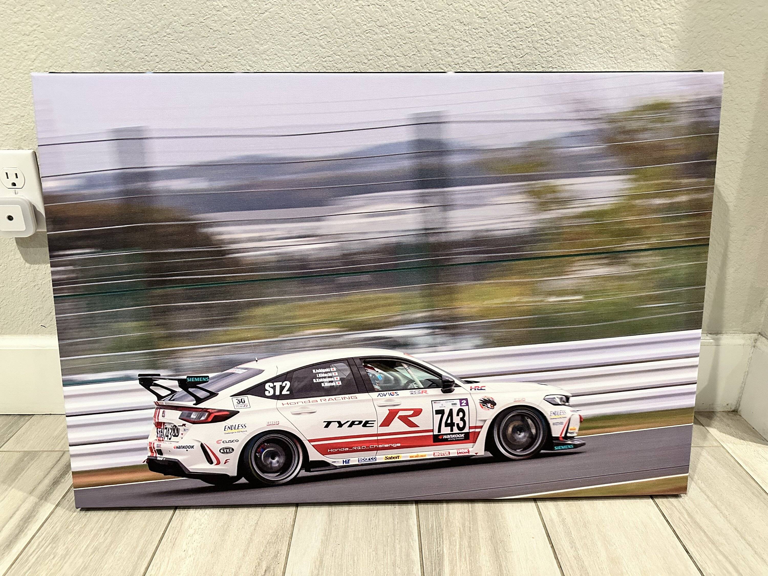 11th Gen Honda Civic FS: High Res Canvas 30" x 20" - Honda R&D Challenge Car - FL5 IMG_3593