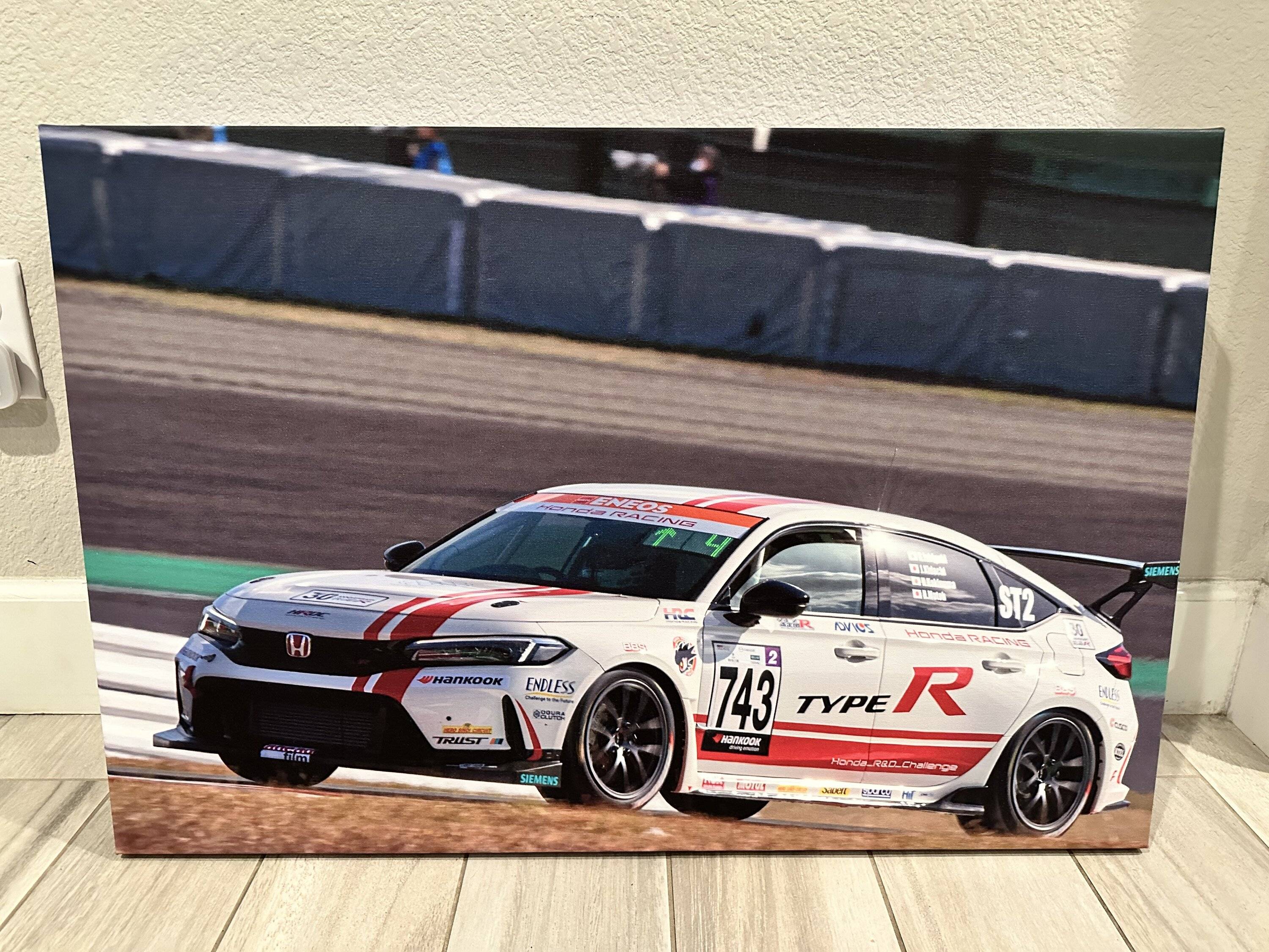 11th Gen Honda Civic FS: High Res Canvas 30" x 20" - Honda R&D Challenge Car - FL5 IMG_3594