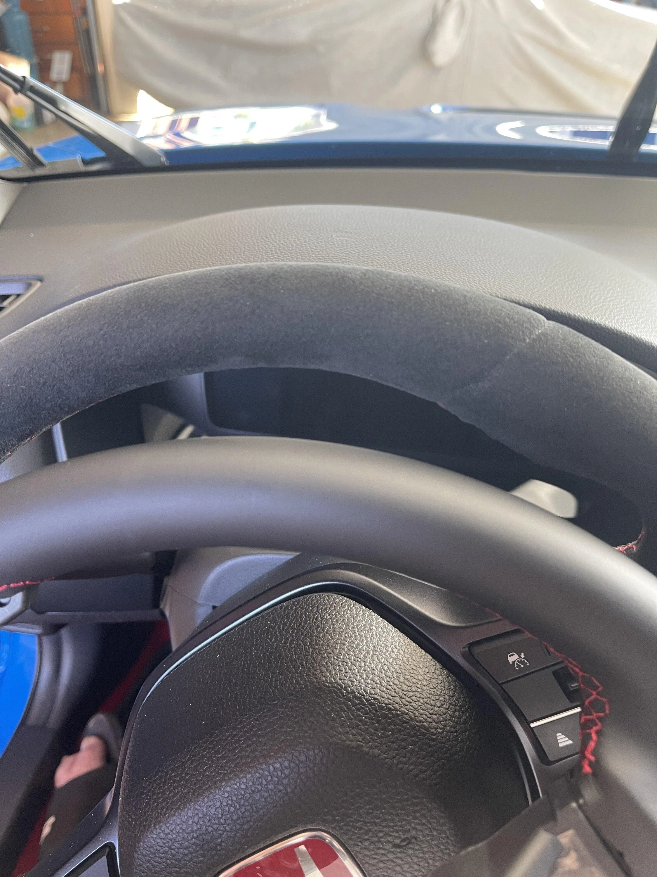 11th Gen Honda Civic Honda Alcantara Suede Steering wheel and Red shifter worth it? IMG_3652