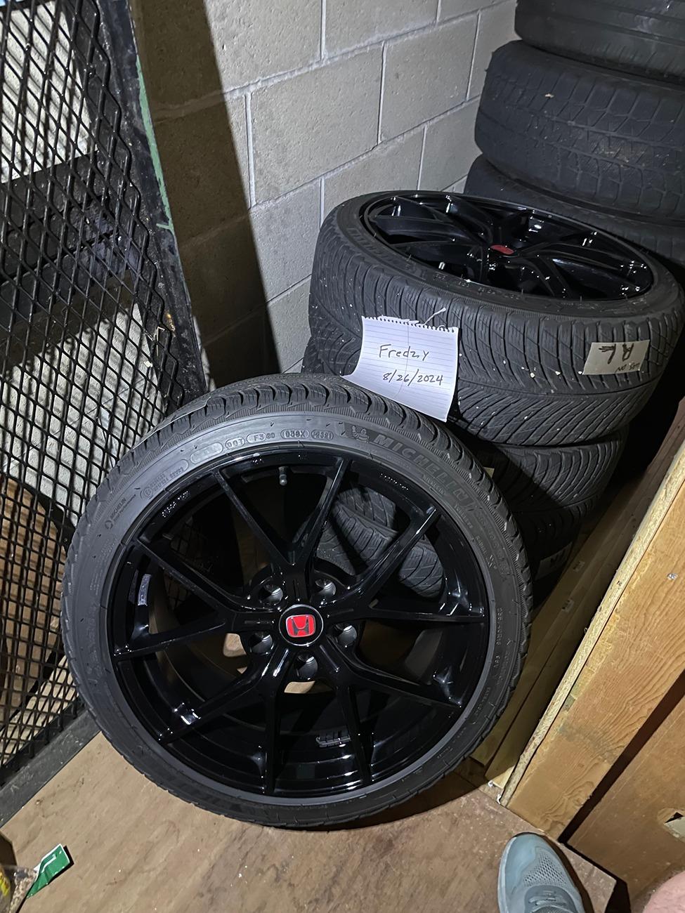 11th Gen Honda Civic Sparco Podio/Michelin PA5 Winter Wheel Set IMG_3928