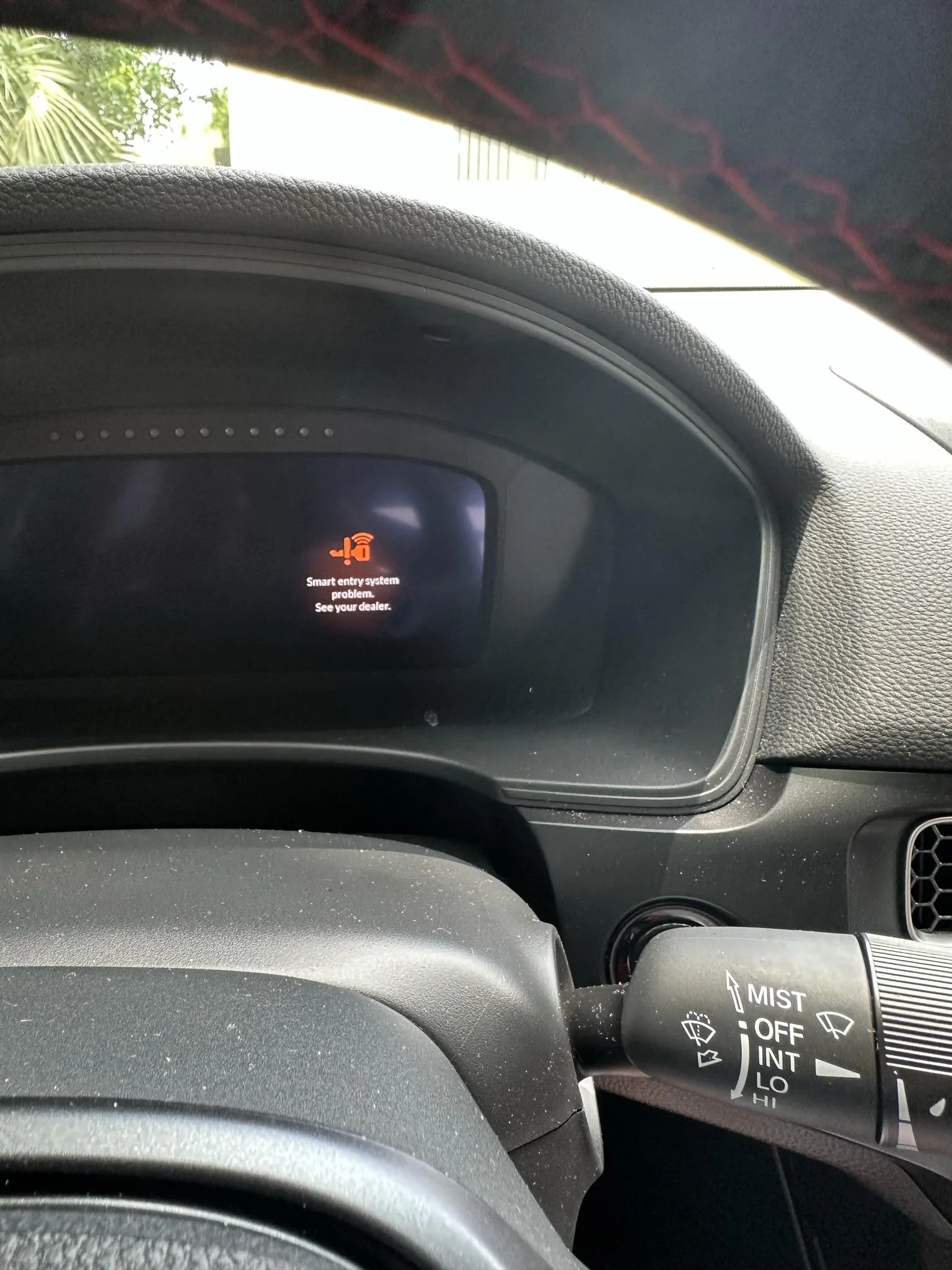 11th Gen Honda Civic Smart entry system problem.  See your dealer. IMG_3983
