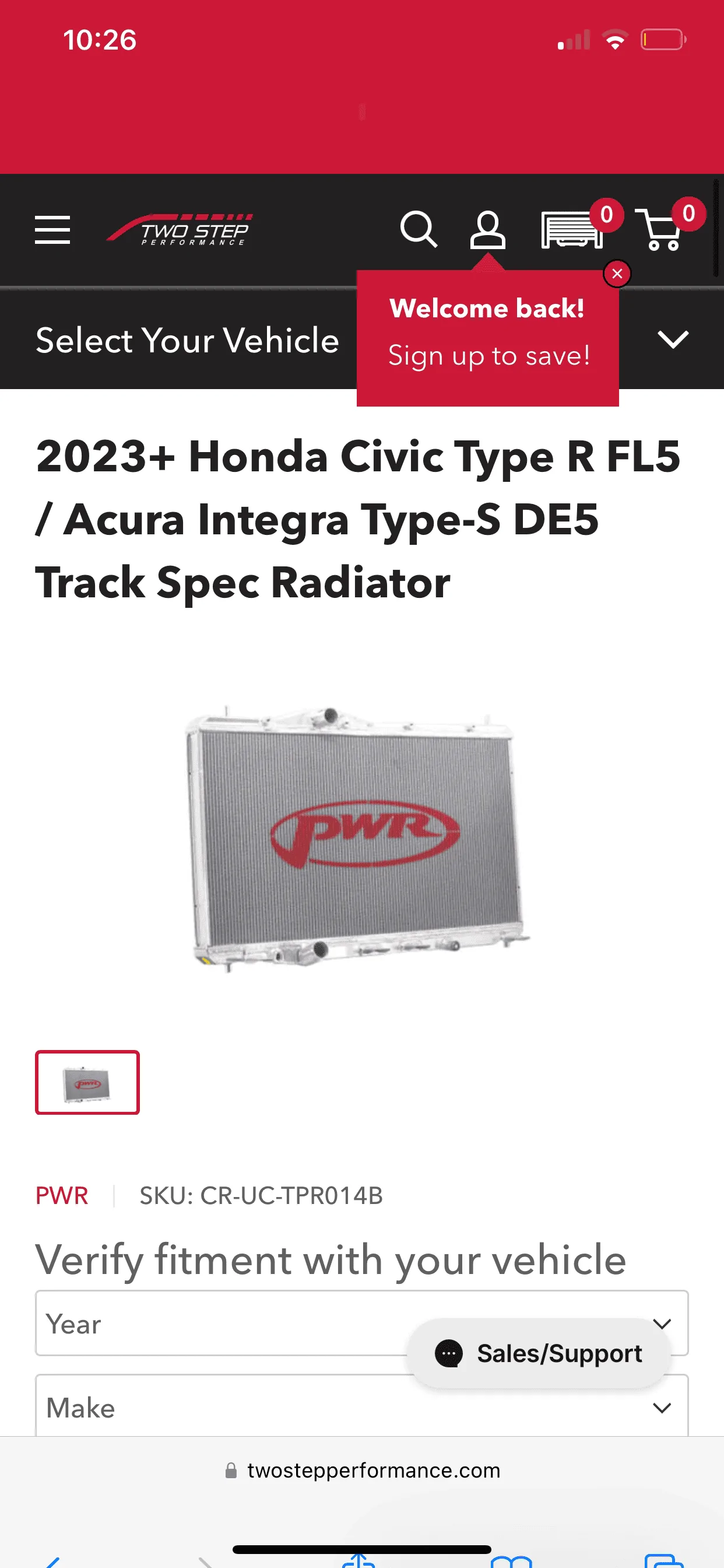 11th Gen Honda Civic FL5 Type R PWR Track spec radiator W Spoon thermostat IMG_4007