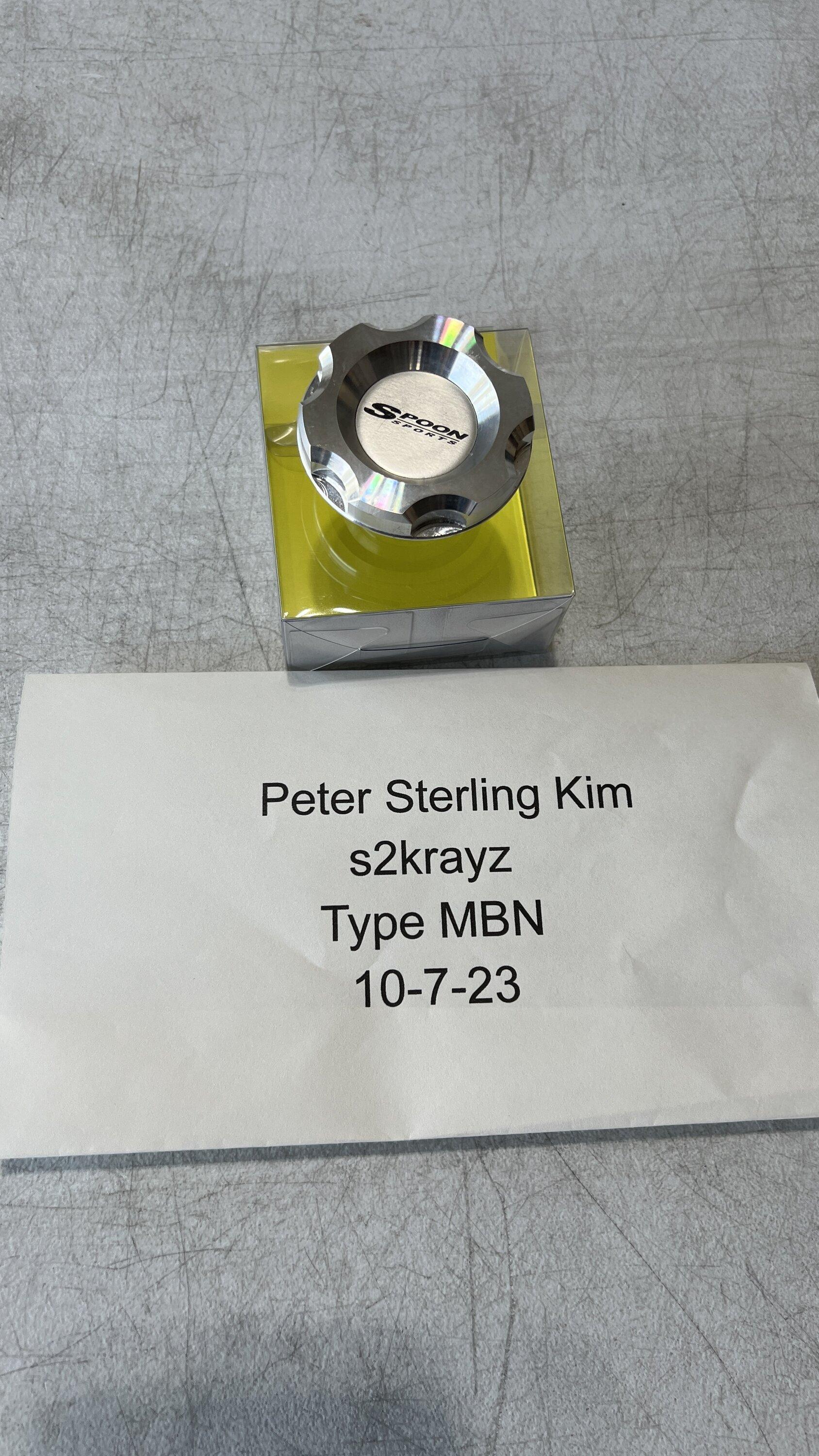 11th Gen Honda Civic Spoon Oil Cap, TE37SL Center Caps, Rays Valve Stems, Volk Stickers, Braum Seat Belt Guide IMG_4028