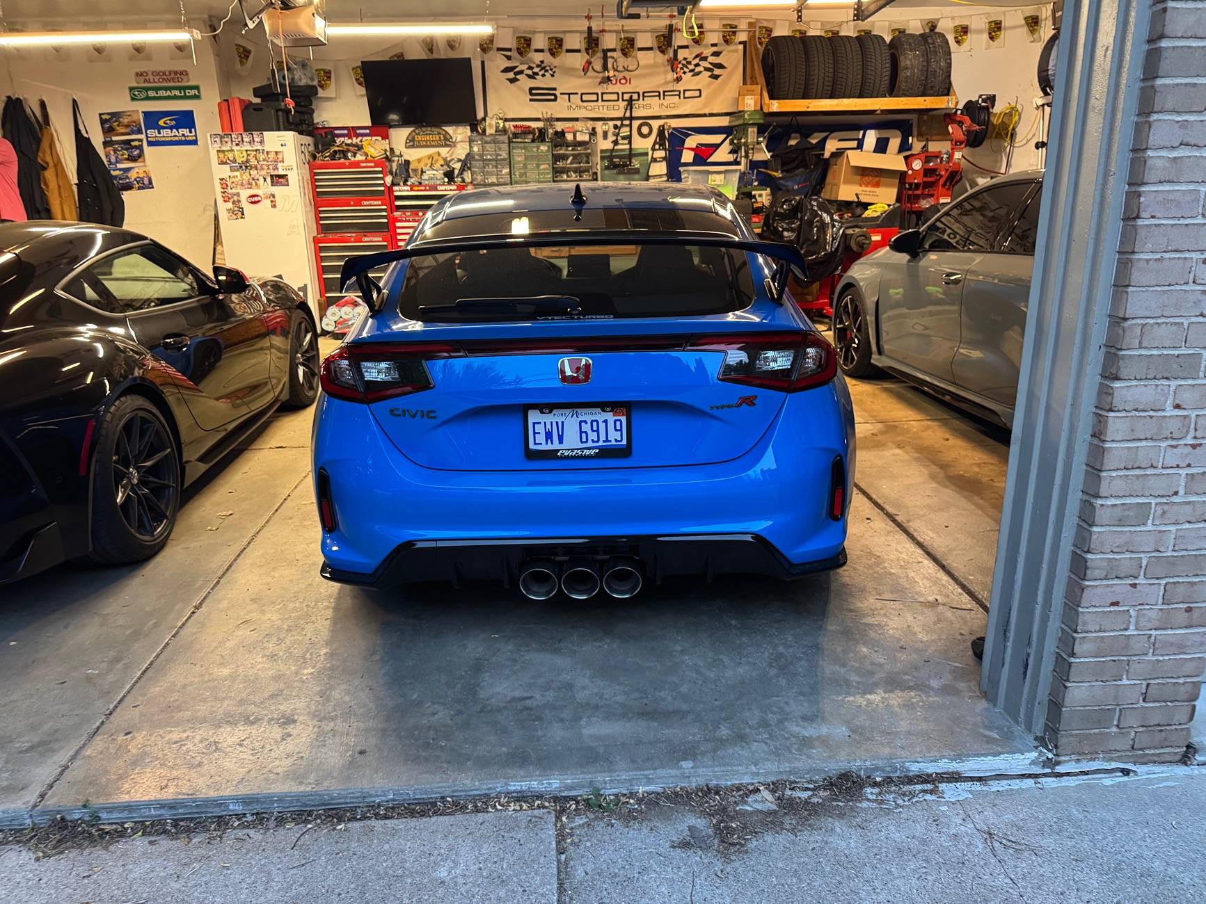 11th Gen Honda Civic Remark Sports Touring Q-Spec Triple Tip Catback for FL5 IMG_4174