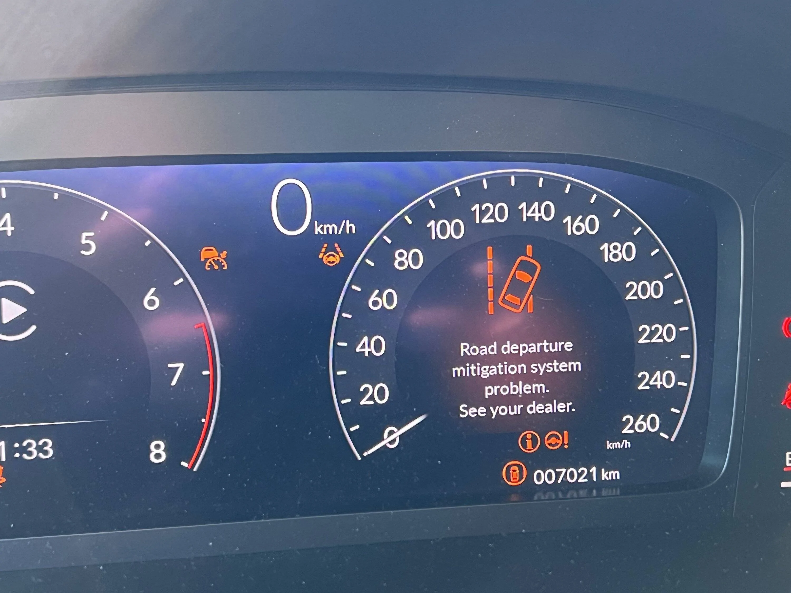 11th Gen Honda Civic 22 Sport Touring Hatch Dash lights lit up like Christmas tree after extreme cold. IMG_4255