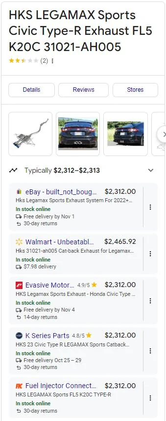 11th Gen Honda Civic HKS Legamax - SOLD IMG_4520