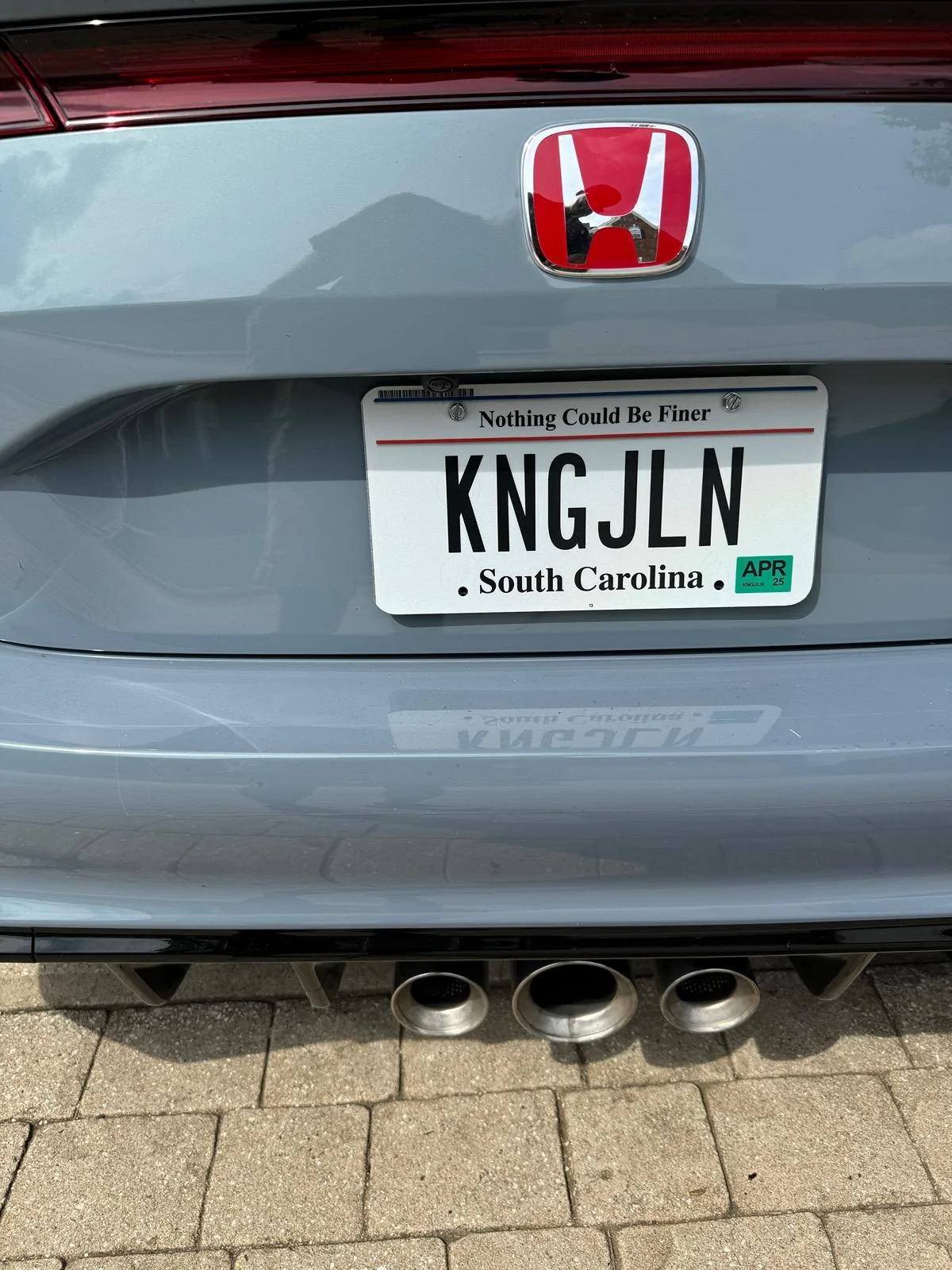 11th Gen Honda Civic FL5 Vanity Plate Hall of Fame IMG_4719