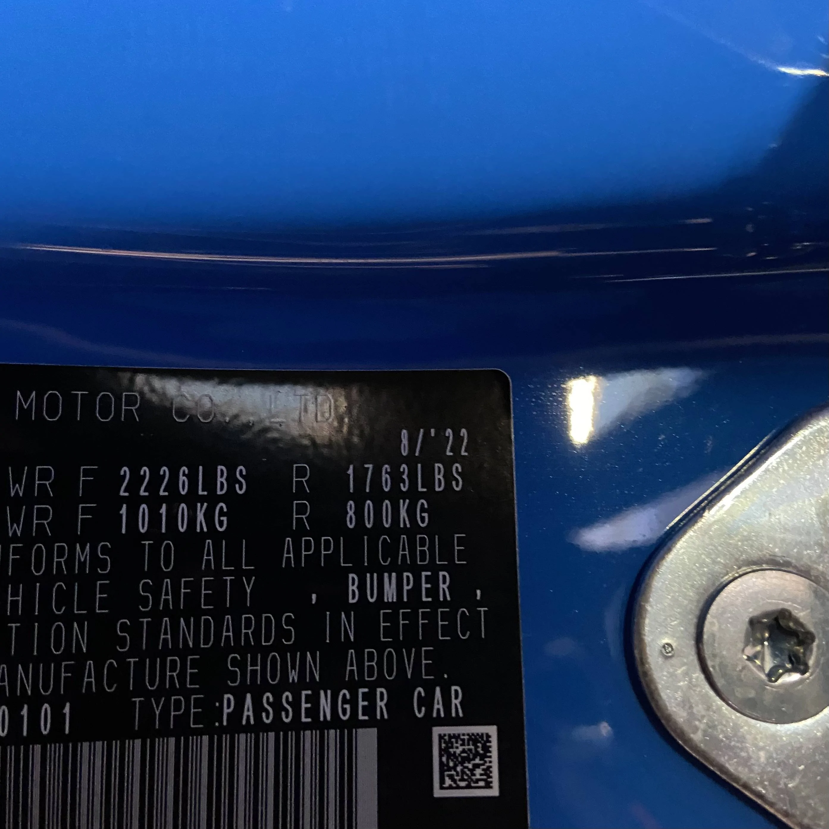 11th Gen Honda Civic Under 600 Badge Mark IMG_4920