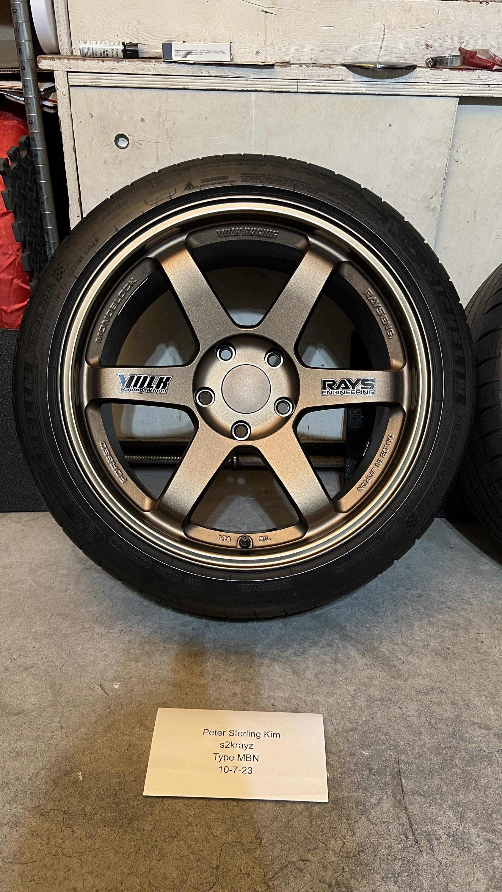 11th Gen Honda Civic *** TE37 OG 18x10 +41 (Bronze; Not bLaSt bRoNzE) Set of 4; EXCELLENT Condition *** IMG_4973