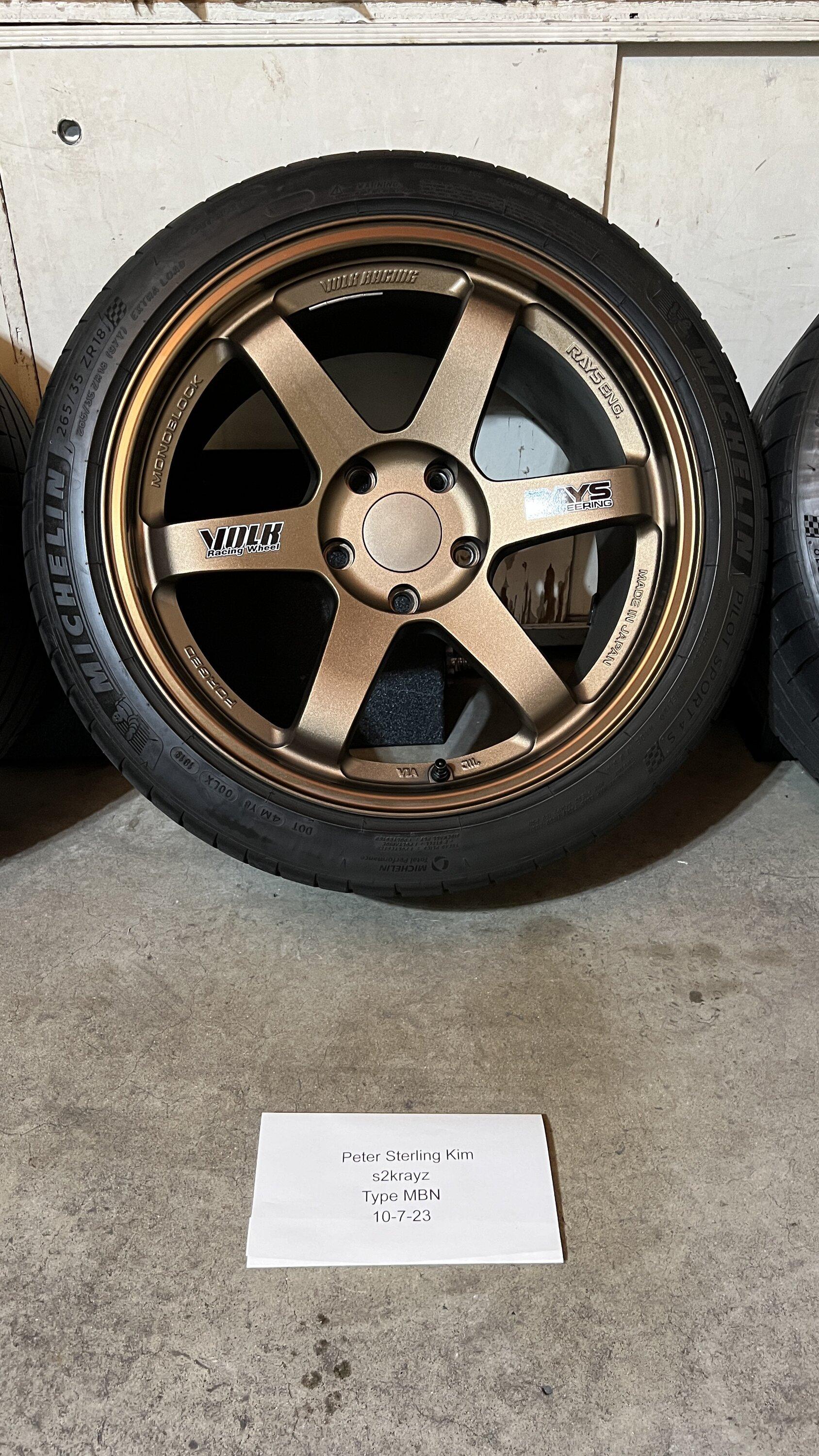 11th Gen Honda Civic *** TE37 OG 18x10 +41 (Bronze; Not bLaSt bRoNzE) Set of 4; EXCELLENT Condition *** IMG_4975
