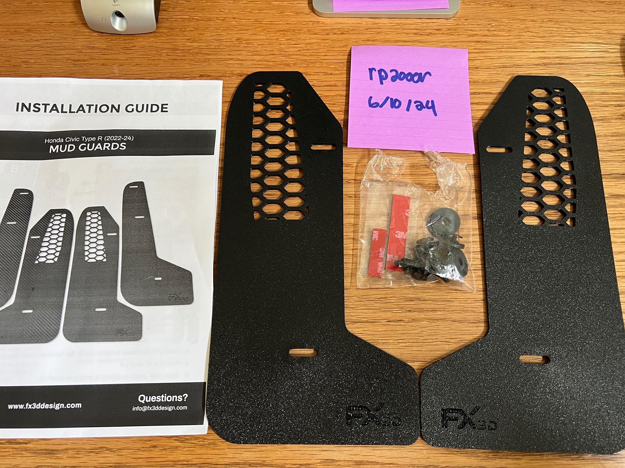 11th Gen Honda Civic FX3D Mudguard set and vent grills-SOLD IMG_5026