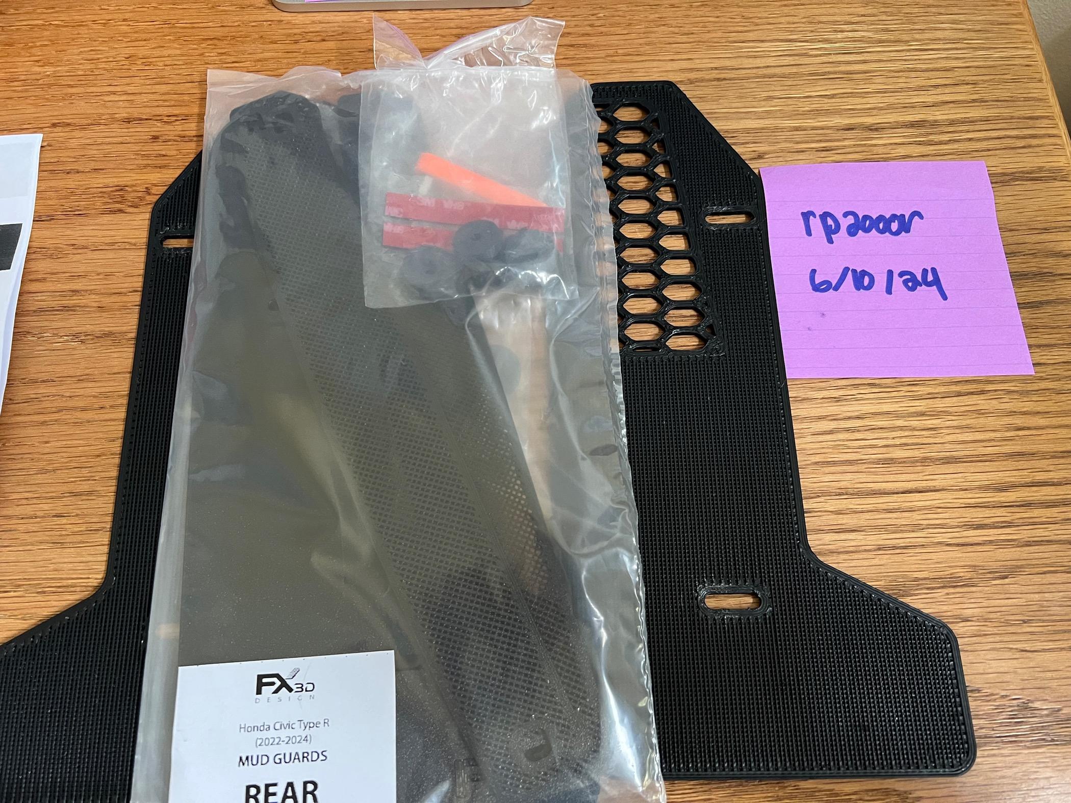 11th Gen Honda Civic FX3D Mudguard set and vent grills-SOLD IMG_5029