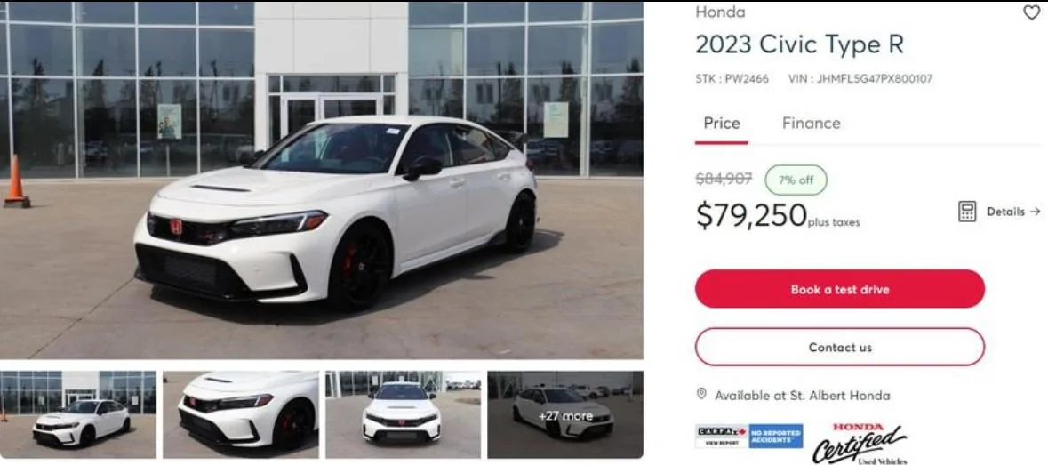 11th Gen Honda Civic Canadian dealer asked what colour Type R I want IMG_5459