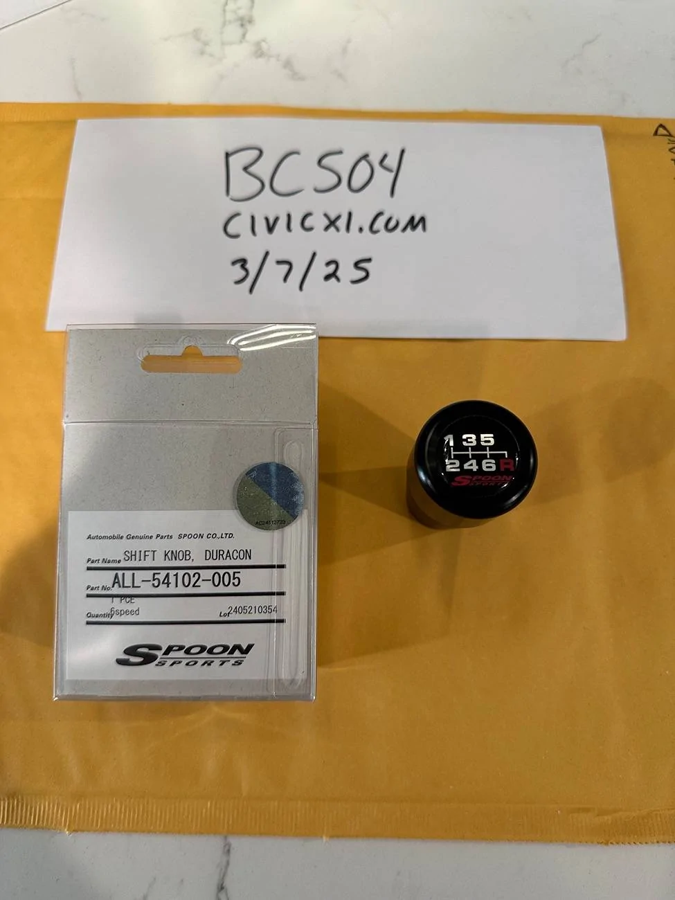 11th Gen Honda Civic FS: [SOLD] Spoon Duracon FL5/FK8 Shift Knob IMG_5803