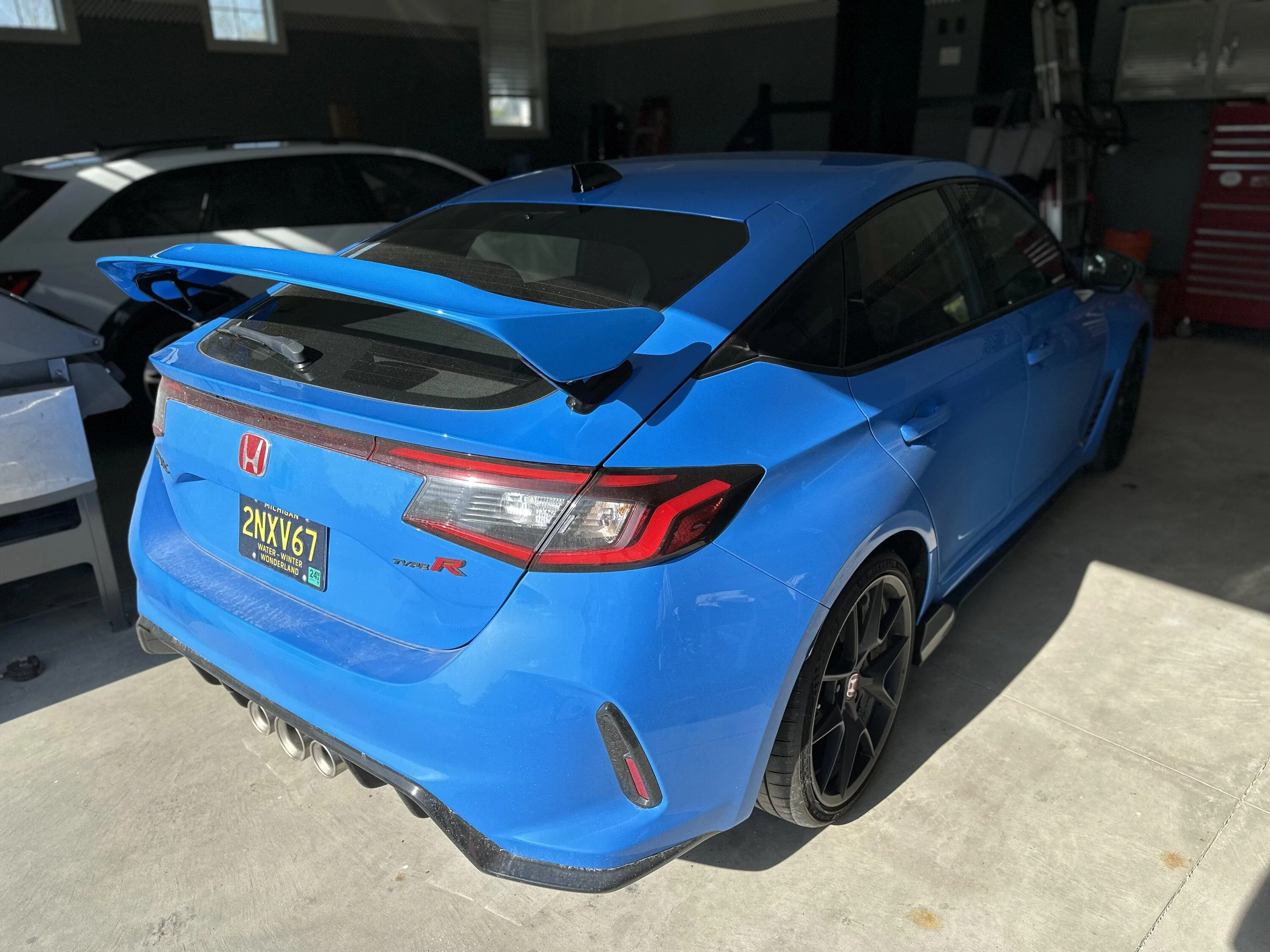 11th Gen Honda Civic FL5 Type R Spoiler Painted Boost Blue IMG_5809