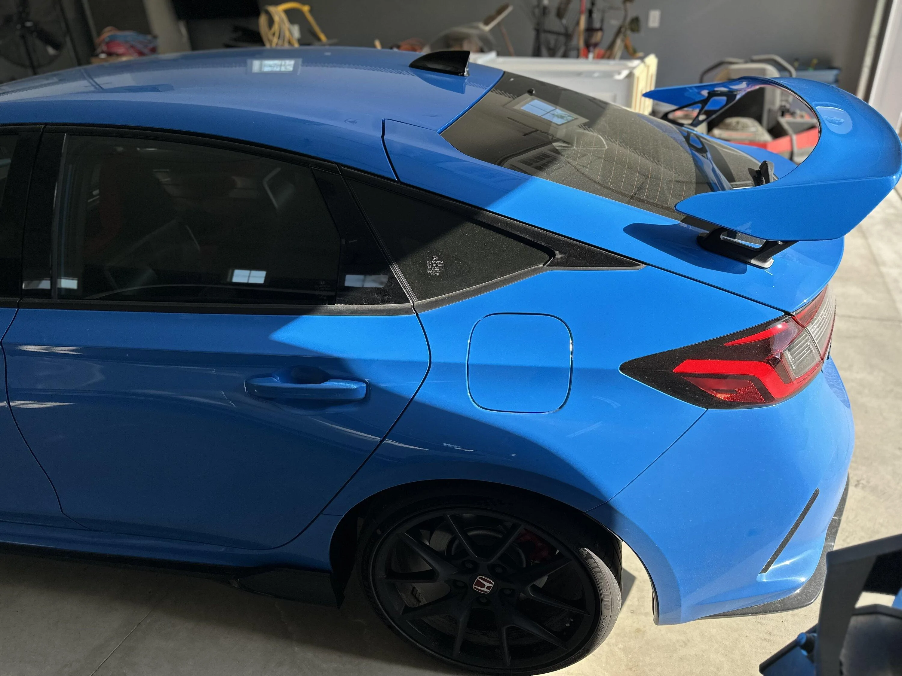 11th Gen Honda Civic FL5 Type R Spoiler Painted Boost Blue IMG_5811