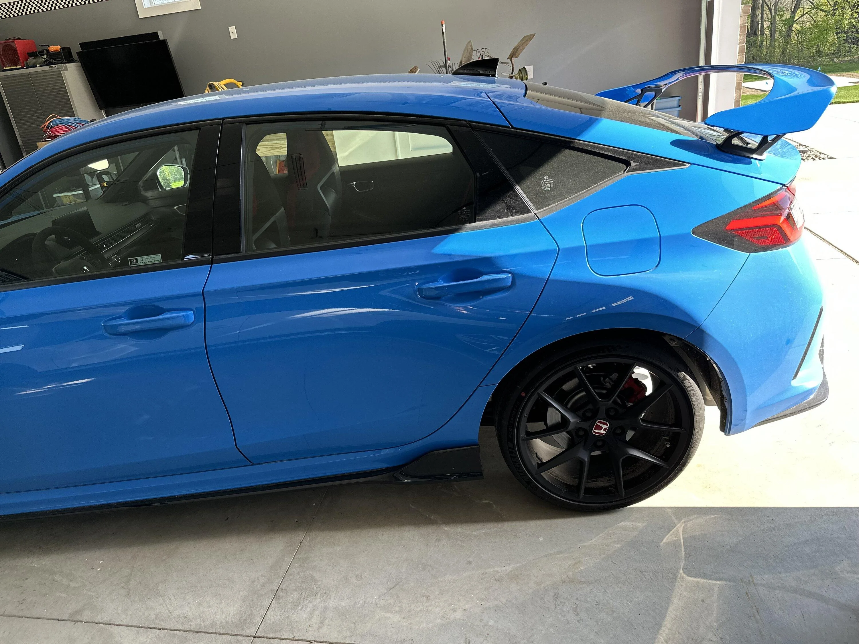 11th Gen Honda Civic FL5 Type R Spoiler Painted Boost Blue IMG_5812