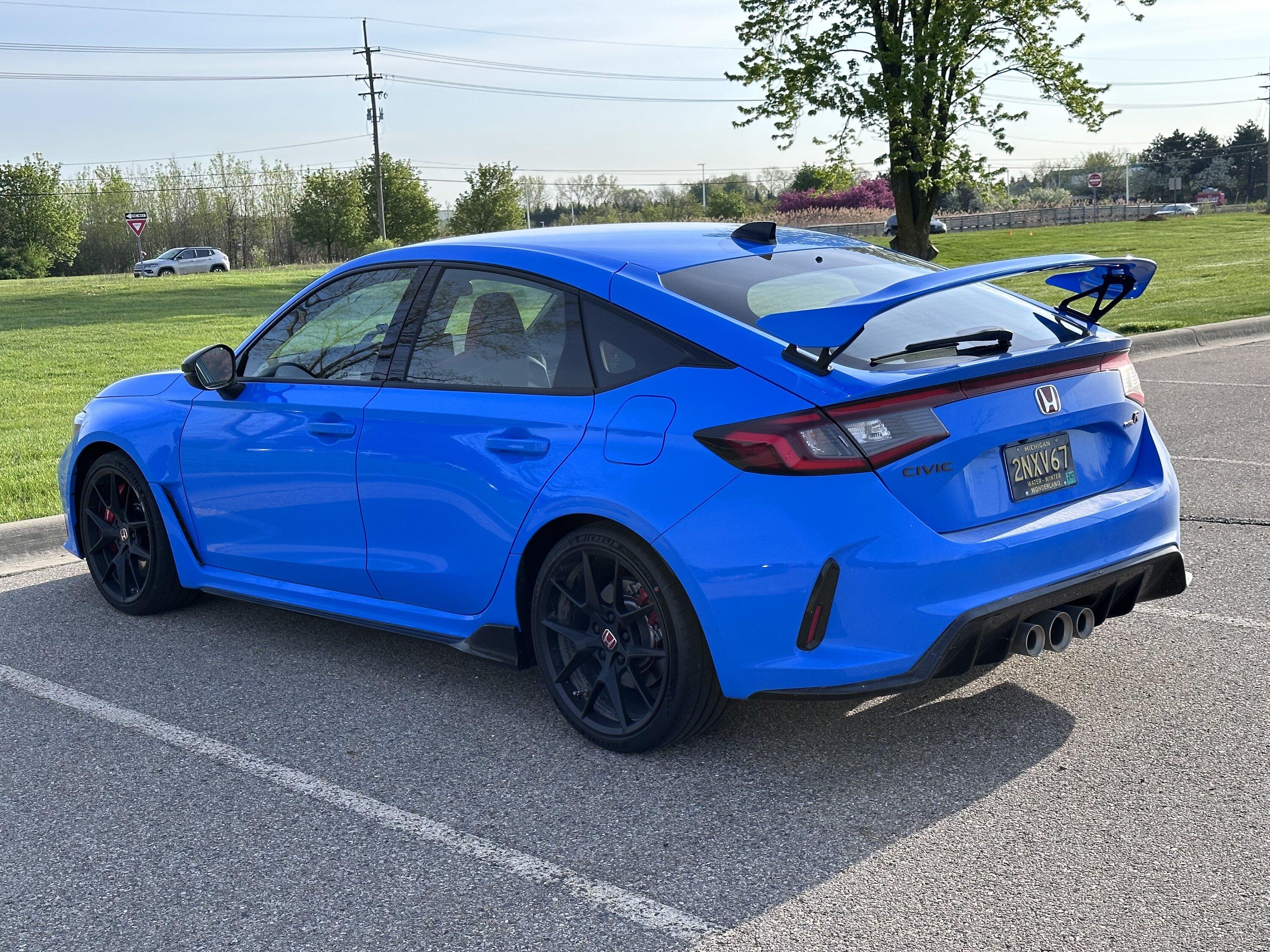 11th Gen Honda Civic FL5 Type R Spoiler Painted Boost Blue IMG_5815