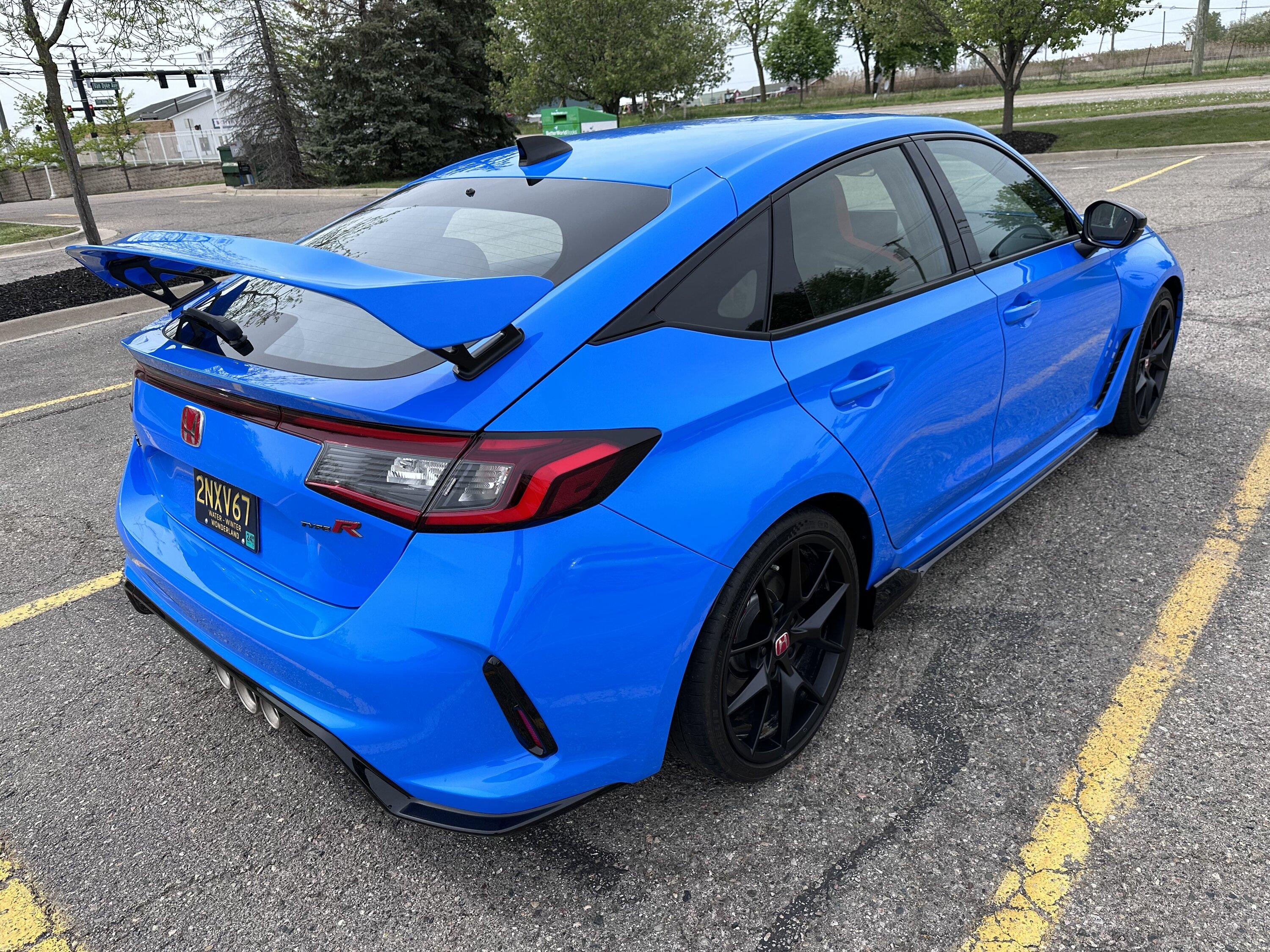 11th Gen Honda Civic FL5 Type R Spoiler Painted Boost Blue IMG_5865