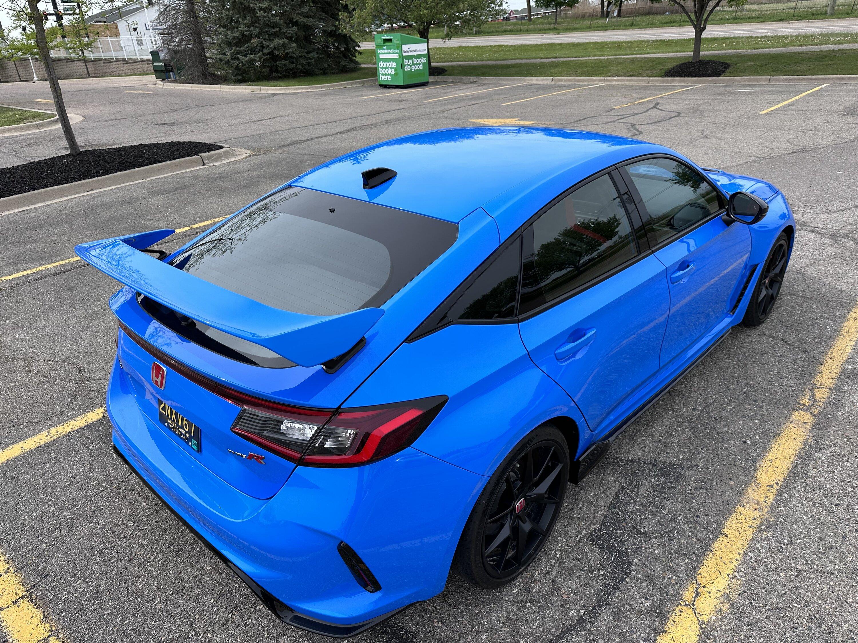 11th Gen Honda Civic FL5 Type R Spoiler Painted Boost Blue IMG_5866