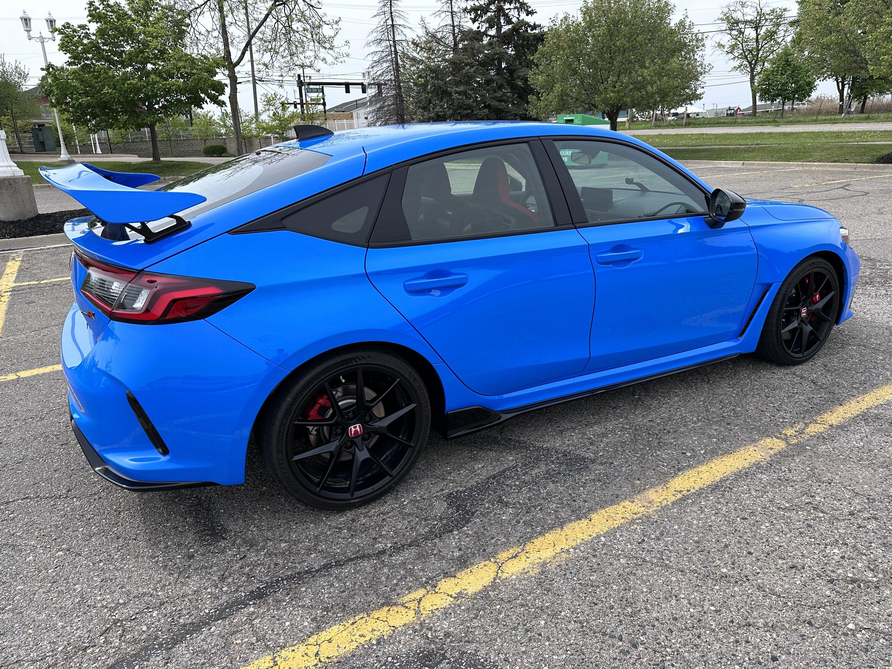 11th Gen Honda Civic FL5 Type R Spoiler Painted Boost Blue IMG_5867