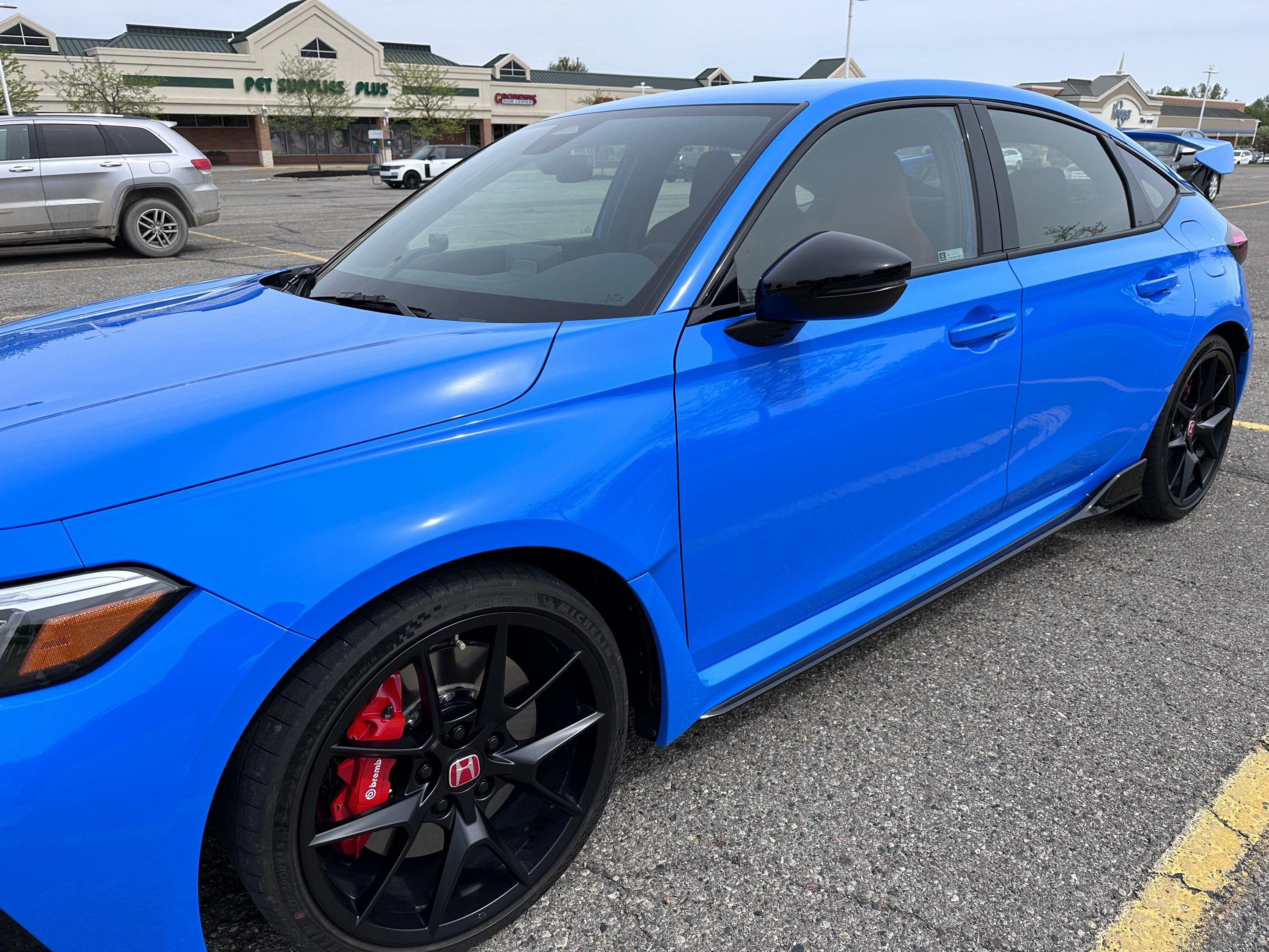 11th Gen Honda Civic FL5 Type R Spoiler Painted Boost Blue IMG_5873